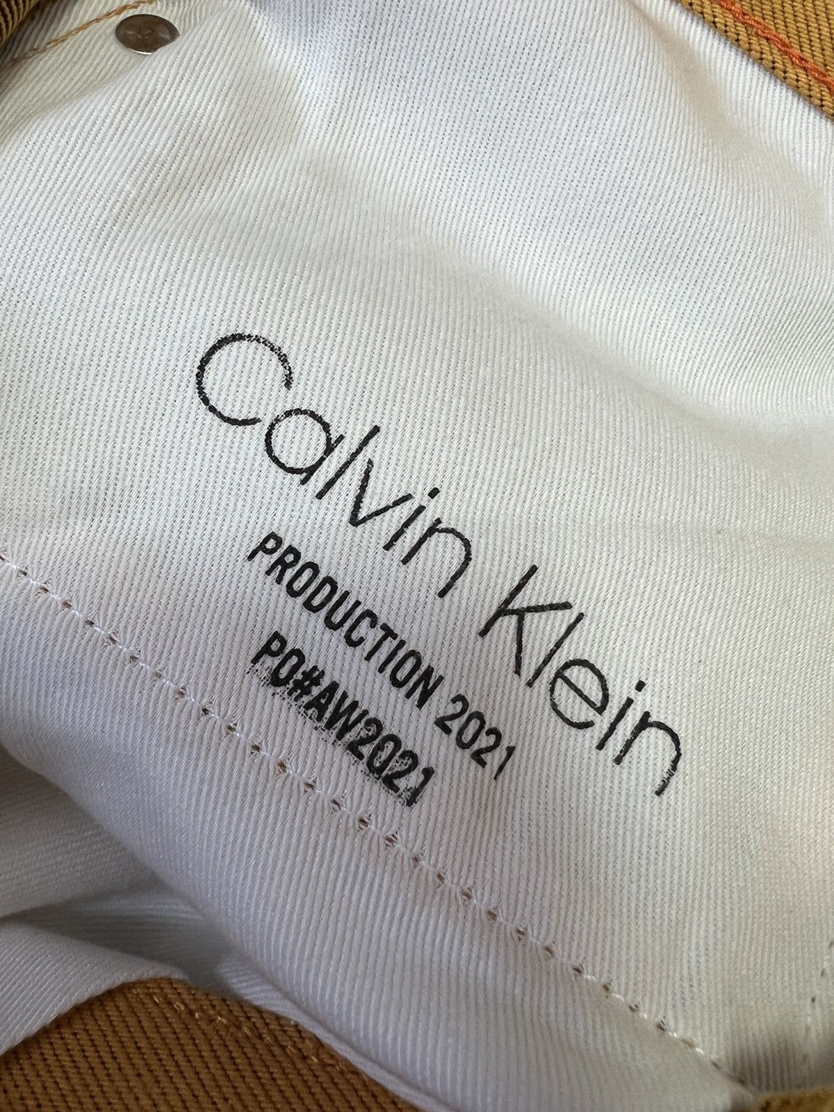 Calvin Klein × Heron Preston Heron Preston Calvin Klein Orange 2.0 Jeans Size US 32 / EU 48 - 11 Thumbnail
