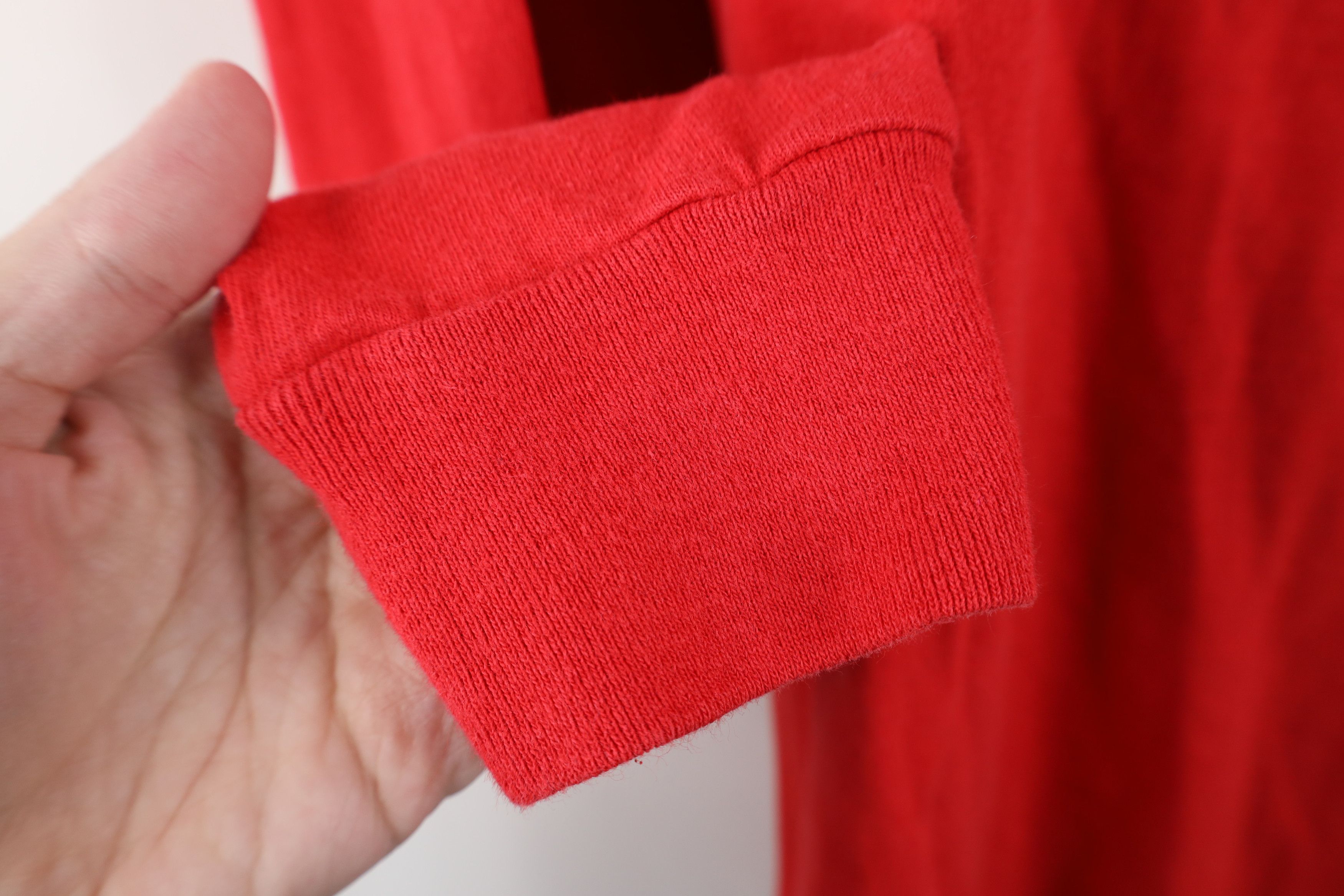 Vintage Vintage 90s Streetwear Mock Neck Long Sleeve T-Shirt Red Size US XL / EU 56 / 4 - 7 Thumbnail