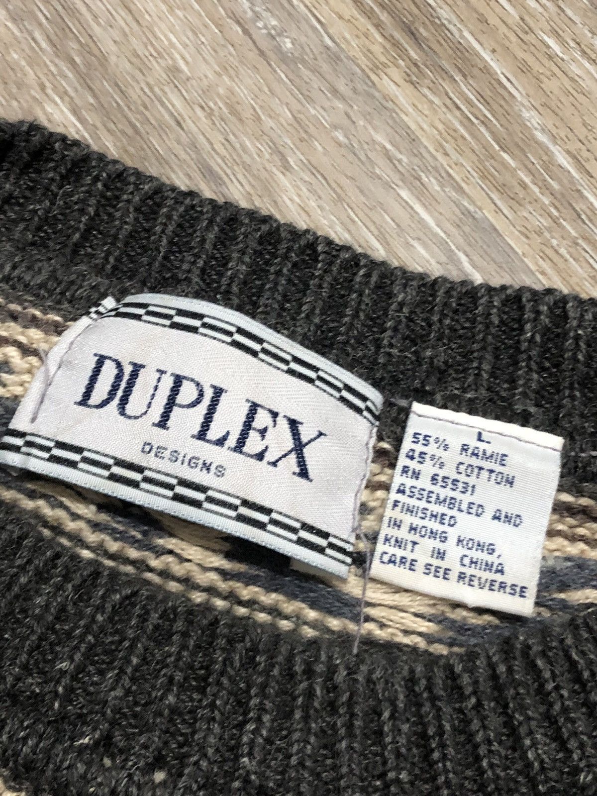 Vintage Vtg 90s Duplex Designs Navajo Aztec Western Pattern Sweater Size US L / EU 52-54 / 3 - 5 Thumbnail