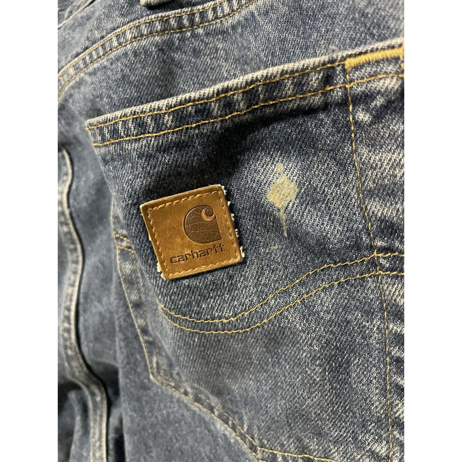 Carhartt Size 38x34 - Carhartt Jeans Mens Blue Vintage Relaxed Fit Size US 38 / EU 54 - 4 Thumbnail
