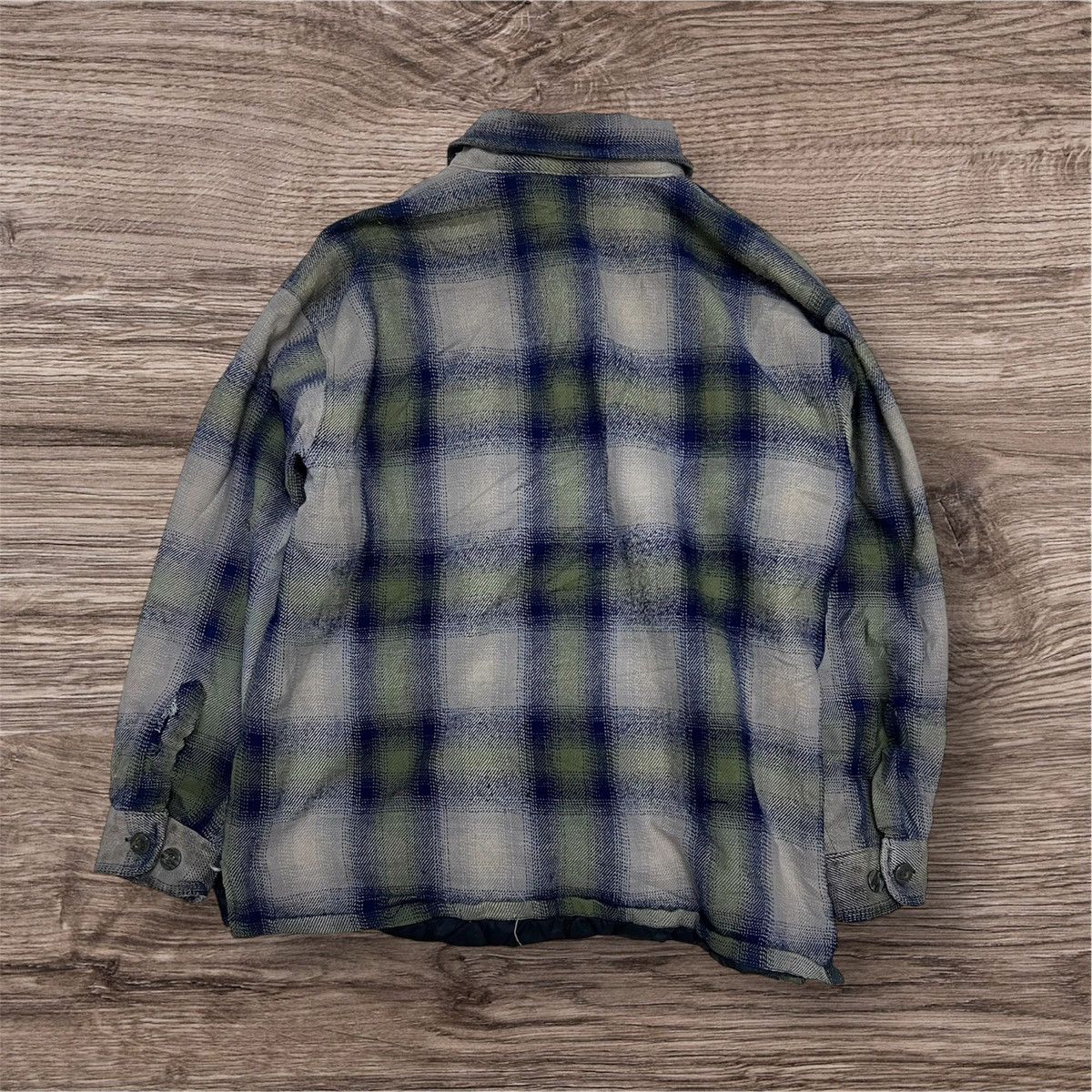 Flannel Vintage Shadow Plaid Thrashed Flannel Jacket Size US L / EU 52-54 / 3 - 2 Thumbnail