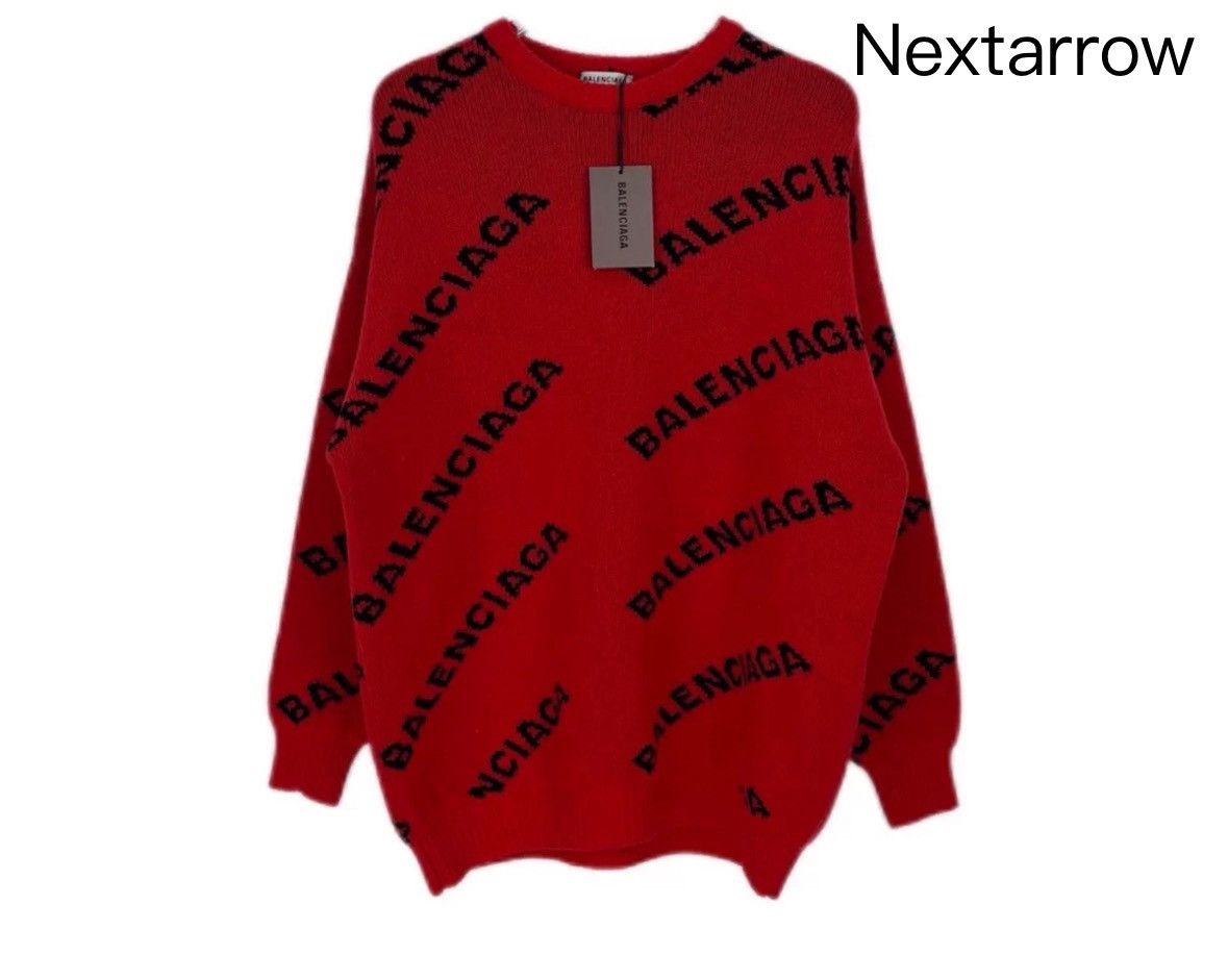 Balenciaga Balenciaga Red Bullet Long Sleeve Sweater 2412-Nextarrow Size US XS / EU 42 / 0 - 1 Thumbnail