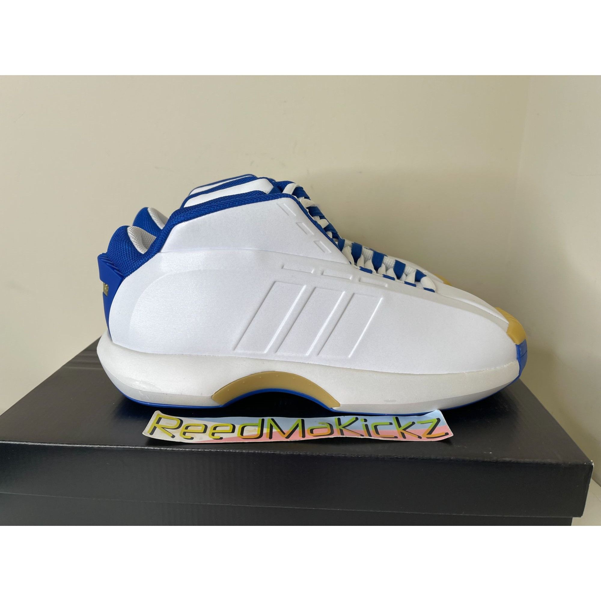 Adidas Adidas Crazy 1 Lakers PE Kobe White Gold Blue Mens 9us Size US 9 / EU 42 - 4 Thumbnail