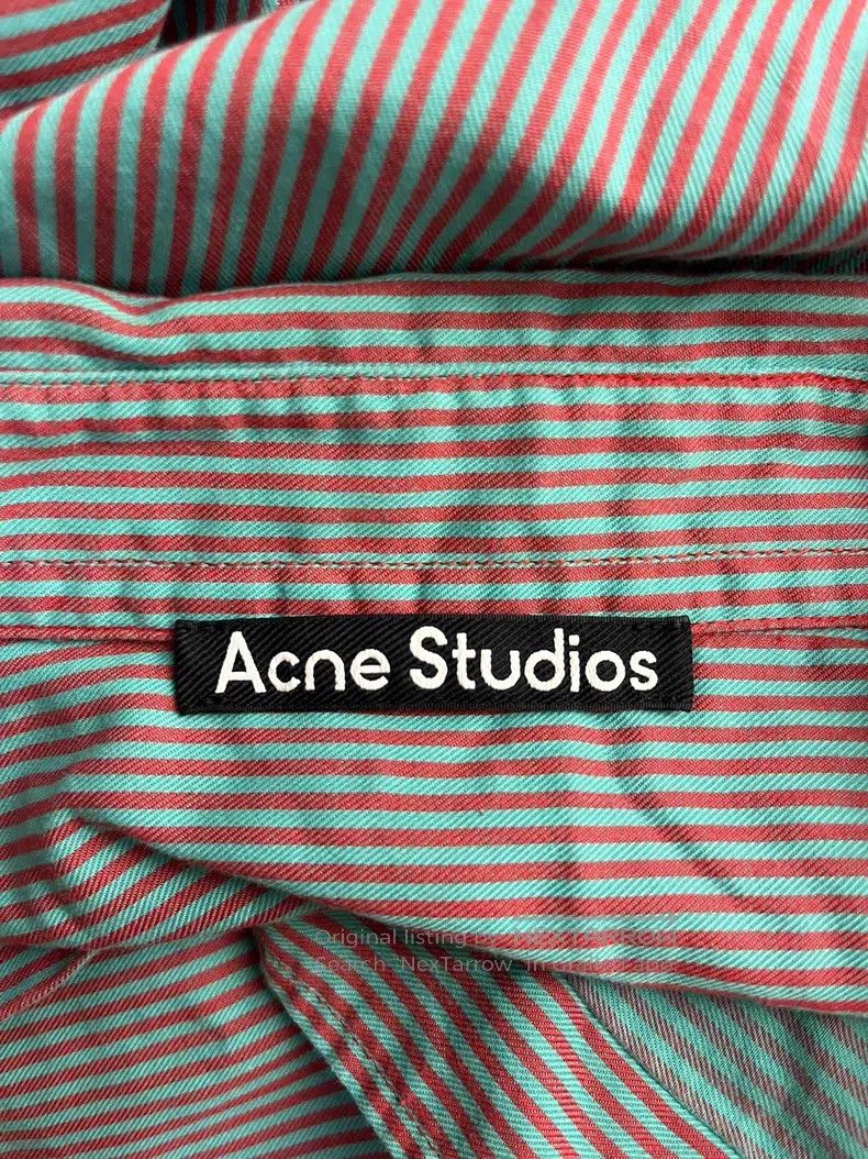 Acne Studios Acne Studios Smiley face print striped long-sleeve shirt Size US S / EU 44-46 / 1 - 4 Thumbnail