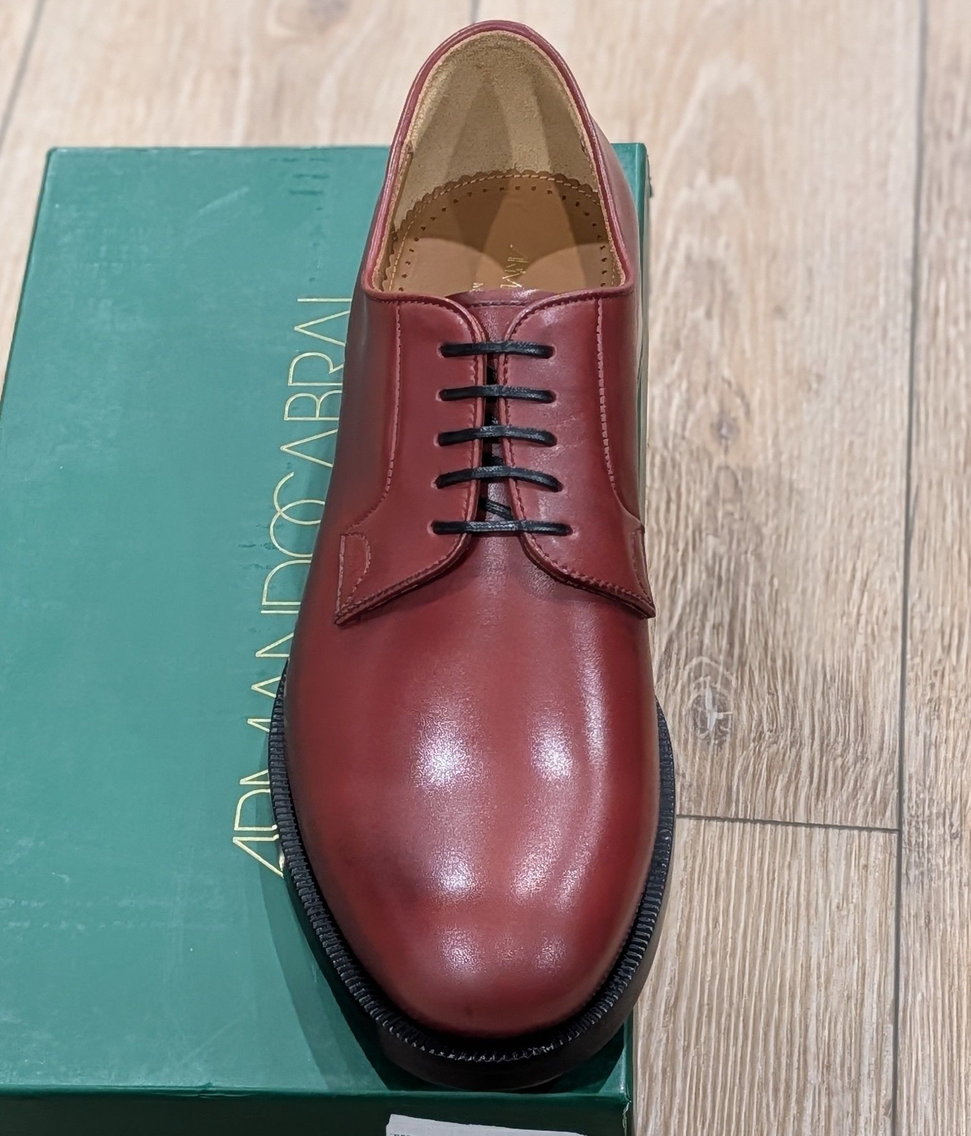 Armando Cabral ARMANDO CABRAL Leather Derby Dress Shoes Porto US 10.5 Size US 10.5 / EU 43-44 - 2 Thumbnail