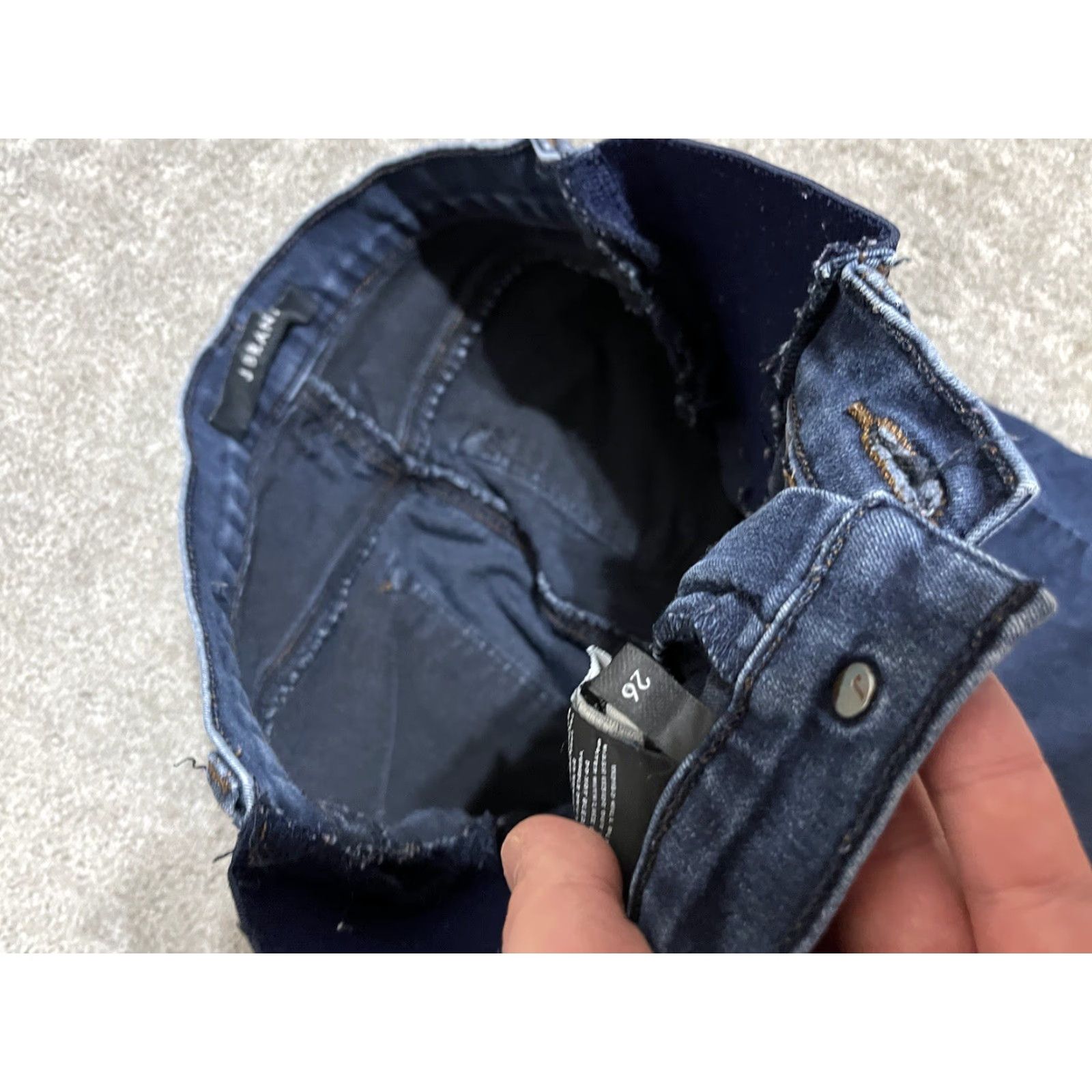 J Brand VINTAGE J Brand Maternity Skinny Jeans Size 26 Distressed Blue Womens Size 26" / US 2 / IT 38 - 6 Thumbnail