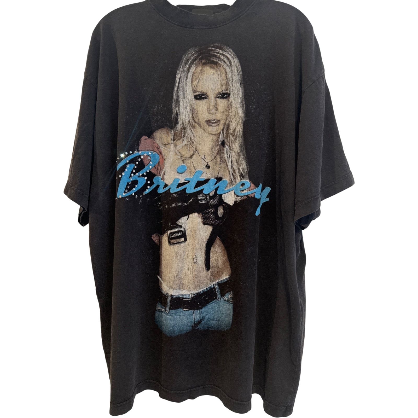 Balenciaga Men's Balenciaga Washed Black Cotton Jersey Size L T-shirt Size US L / EU 52-54 / 3 - 1 Thumbnail
