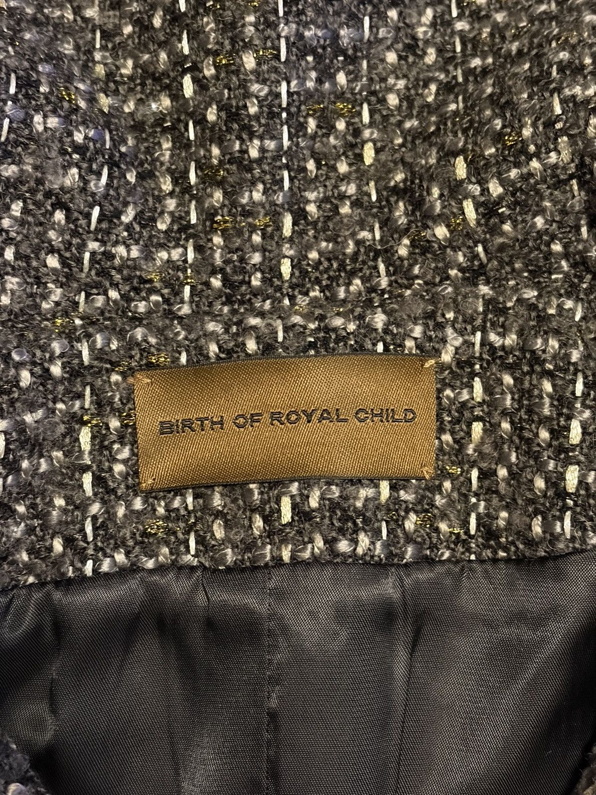 Birth of Royal Child Birth of Royal Child Diamond Jacket Gray Decorative Buttons Size US S / EU 44-46 / 1 - 3 Thumbnail