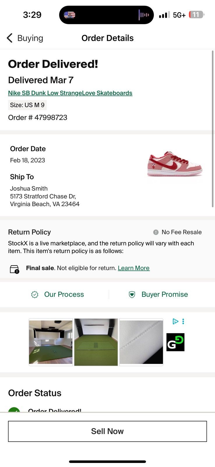 Nike × StrangeLove Skateboards Nike SB Dunk Low StrangeLove Deadstock Size US 9 / EU 42 - 24 Thumbnail