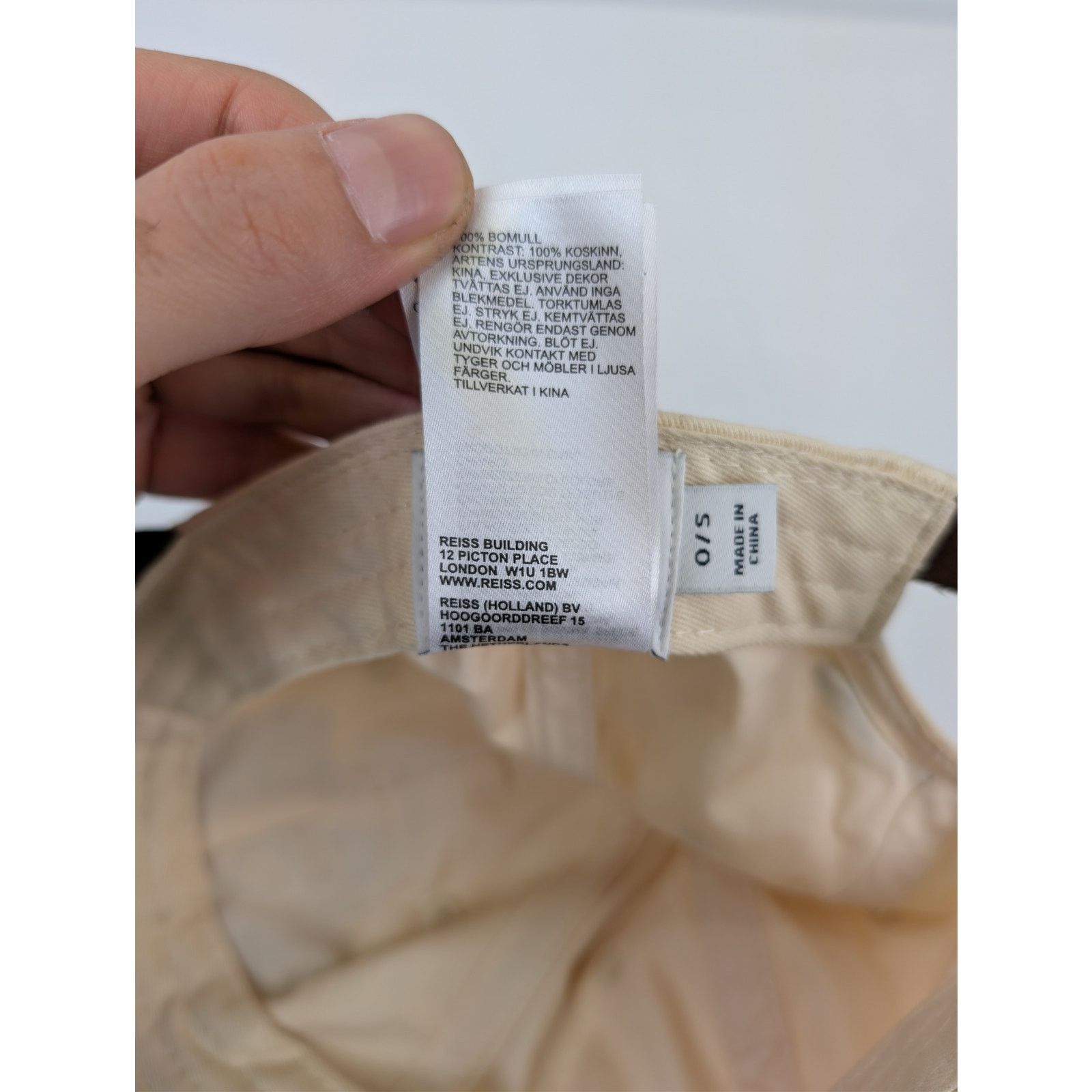 Reiss o1rshd1 CC20 Size: OS / Baseball Cap / hat in White/Blue Size ONE SIZE - 16 Thumbnail