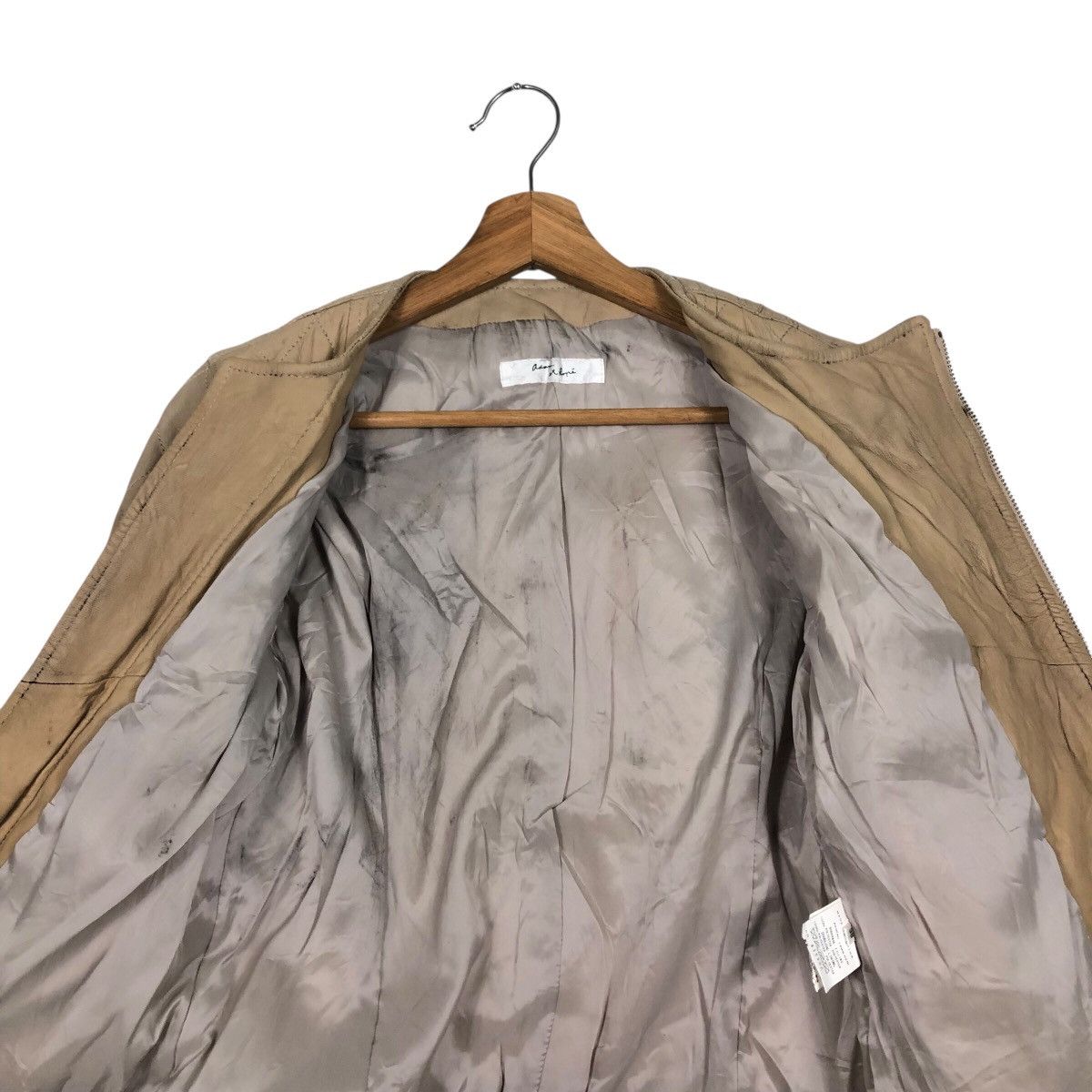 ADAM ET ROPE 📌Cropped Biker Leather Jacket Adam Et Rope Issey Miyake Size US M / EU 48-50 / 2 - 15 Thumbnail