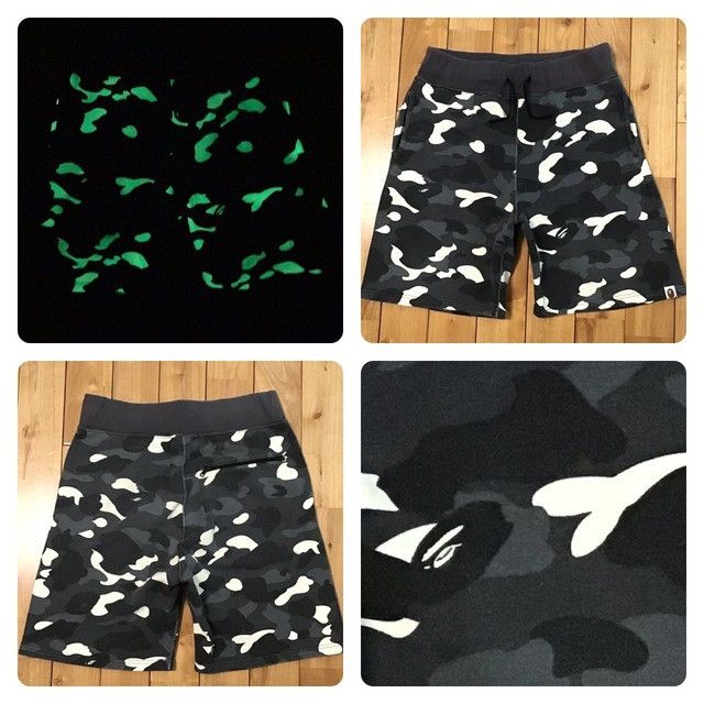 Bape 💫Glow in the dark💫 BAPE city camo sweat shorts APE ★size M Size US 32 / EU 48 - 1 Thumbnail