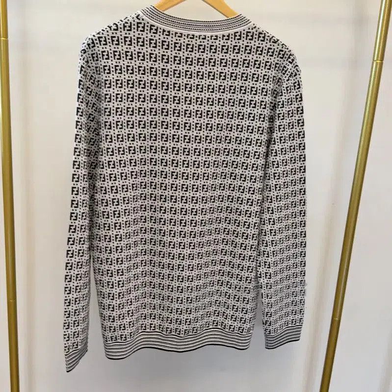 Fendi Fendi Black Knit Long Sleeve Sweater for Men . Size US XL / EU 56 / 4 - 2 Thumbnail