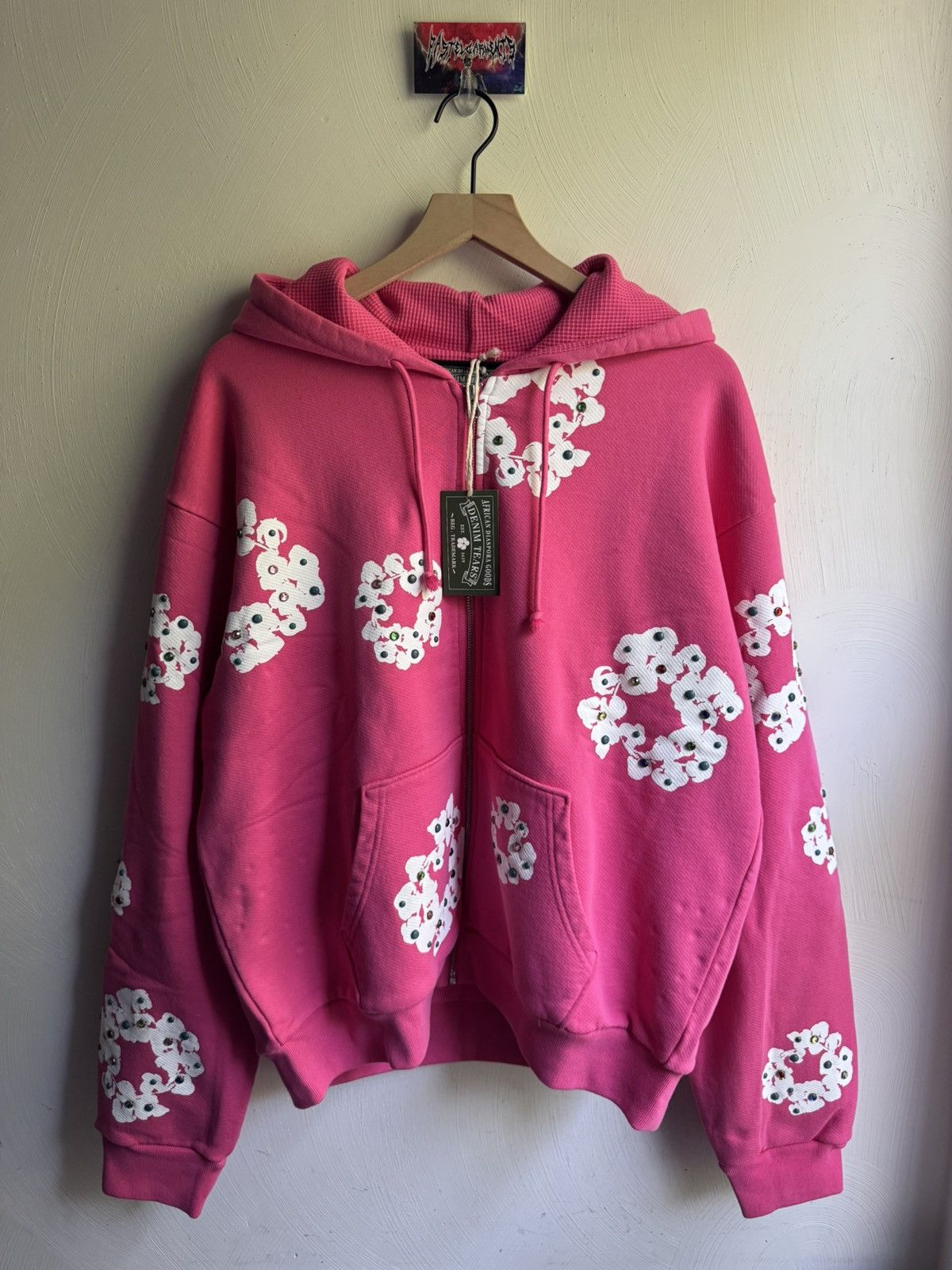DENIM TEARS Denim Tears Pink 2025 Cotton Wreath Hoodie XL (NEW
