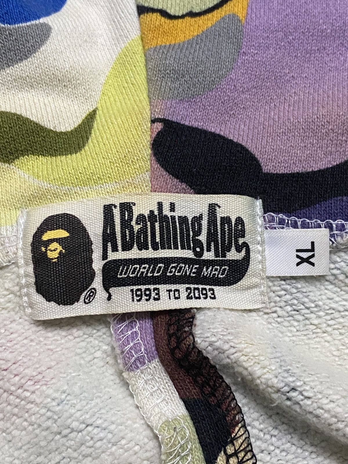 Bape RARE - MULTICOLOR COTTON CANDY CAMO BAPE SHARK FULL ZIP Size US XL / EU 56 / 4 - 5 Thumbnail