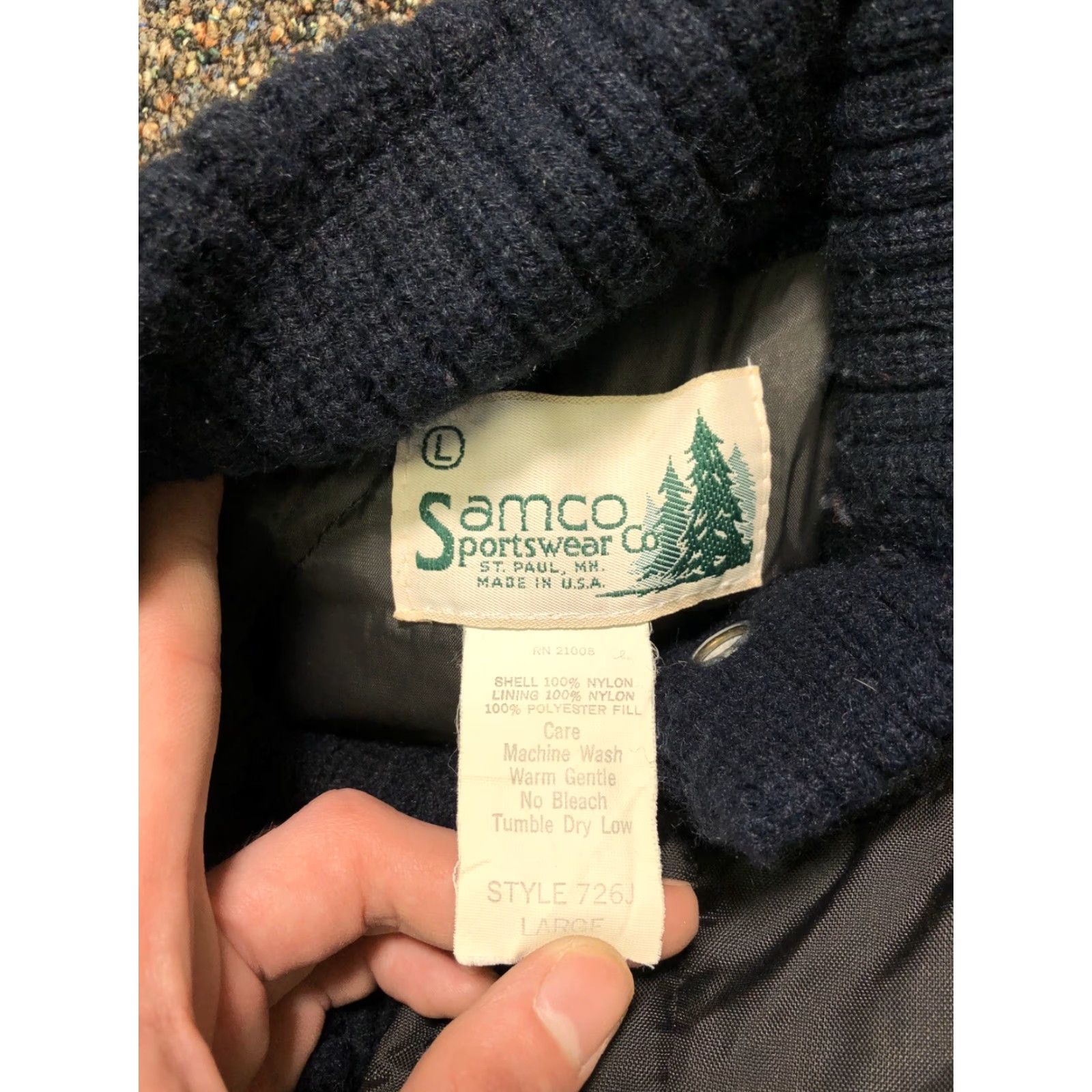 Vintage VINTAGE SAMCO Ski Snow Snowmobile Jacket Coat Black Grey Winter Mens L 70’s 80’s Size US L / EU 52-54 / 3 - 5 Thumbnail