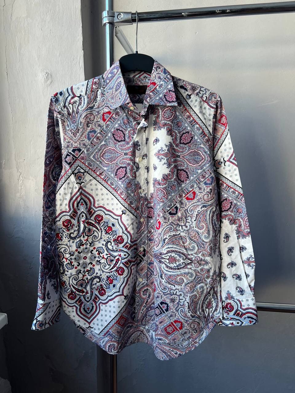 Etro ETRO MILANO MENS BAROQUE ART PRINTED LUXURY BUTTON SHIRT L Size US L / EU 52-54 / 3 - 3 Thumbnail