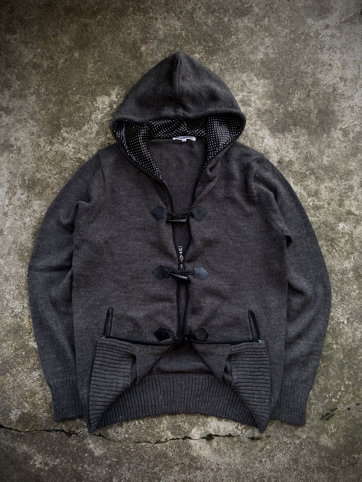 Japanese Brand SEMANTIC DESIGN DUFFLE HOODIE Size US L / EU 52-54 / 3 - 1 Thumbnail