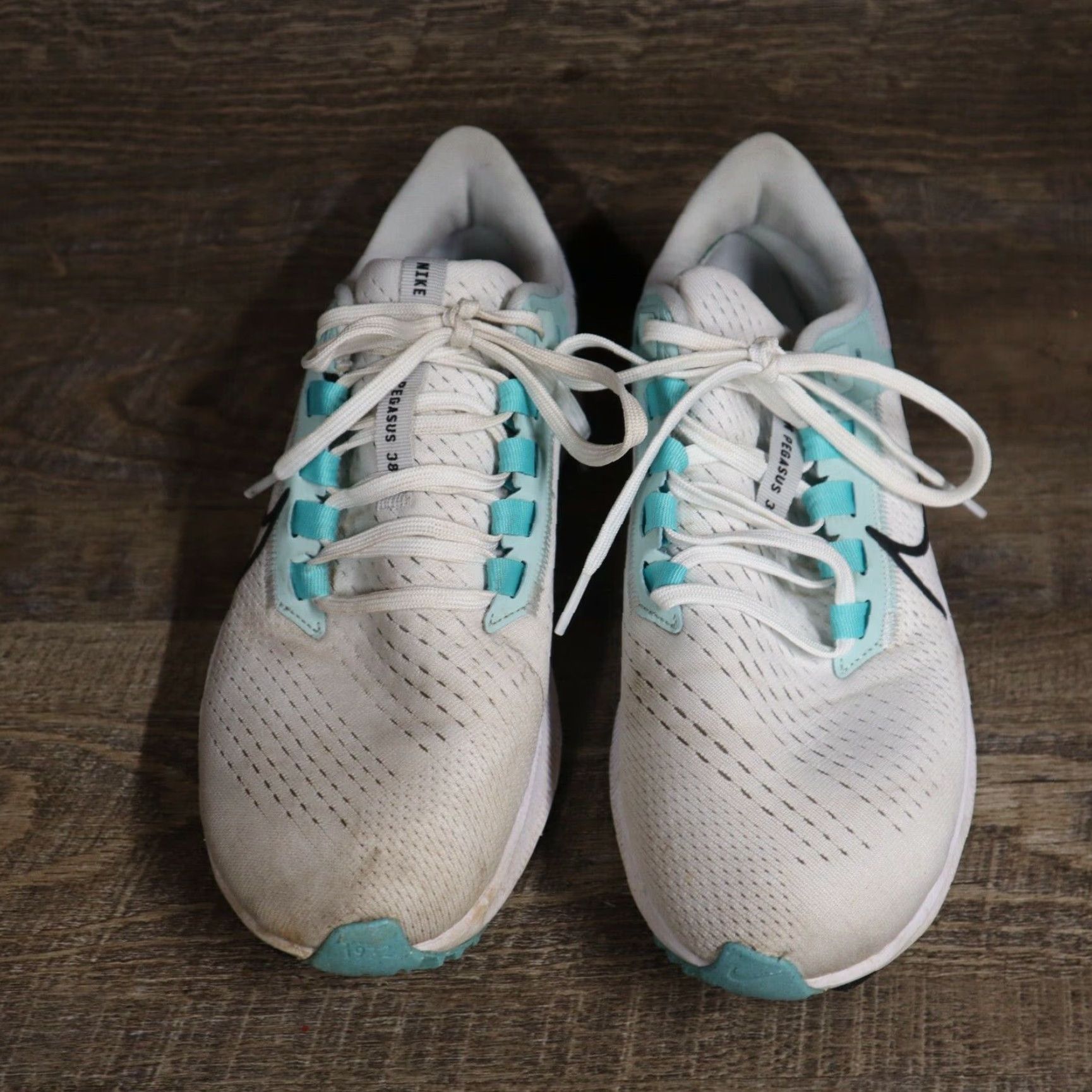 Nike Nike Air Zoom Pegasus 38 White Platinum Oil Grey Women’s Size 8.5 Size US 10 / IT 40 - 3 Thumbnail