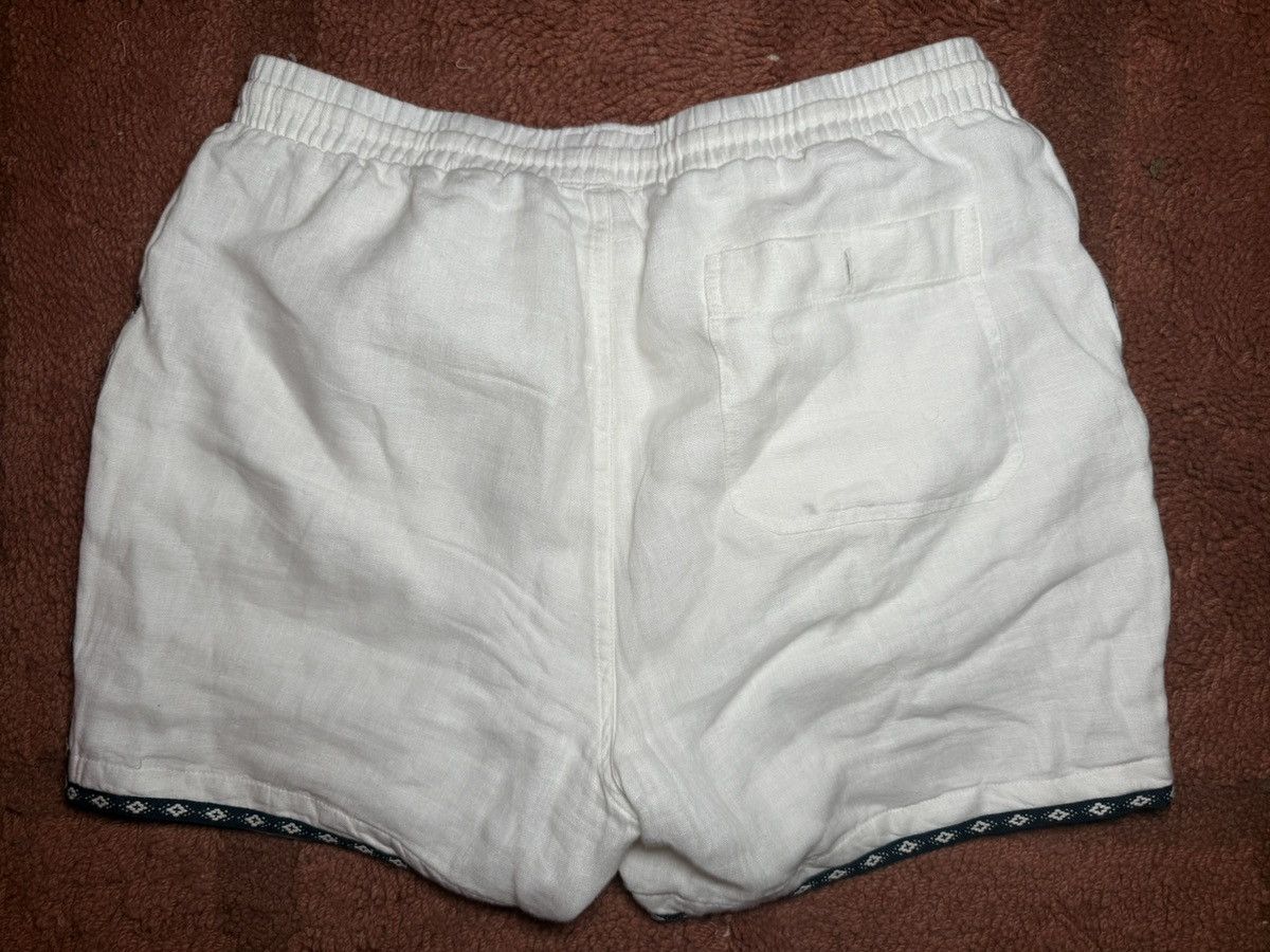 Todd Snyder Todd Snyder Tipped Embroidered Weekend Shorts (white) Size US 30 / EU 46 - 3 Thumbnail