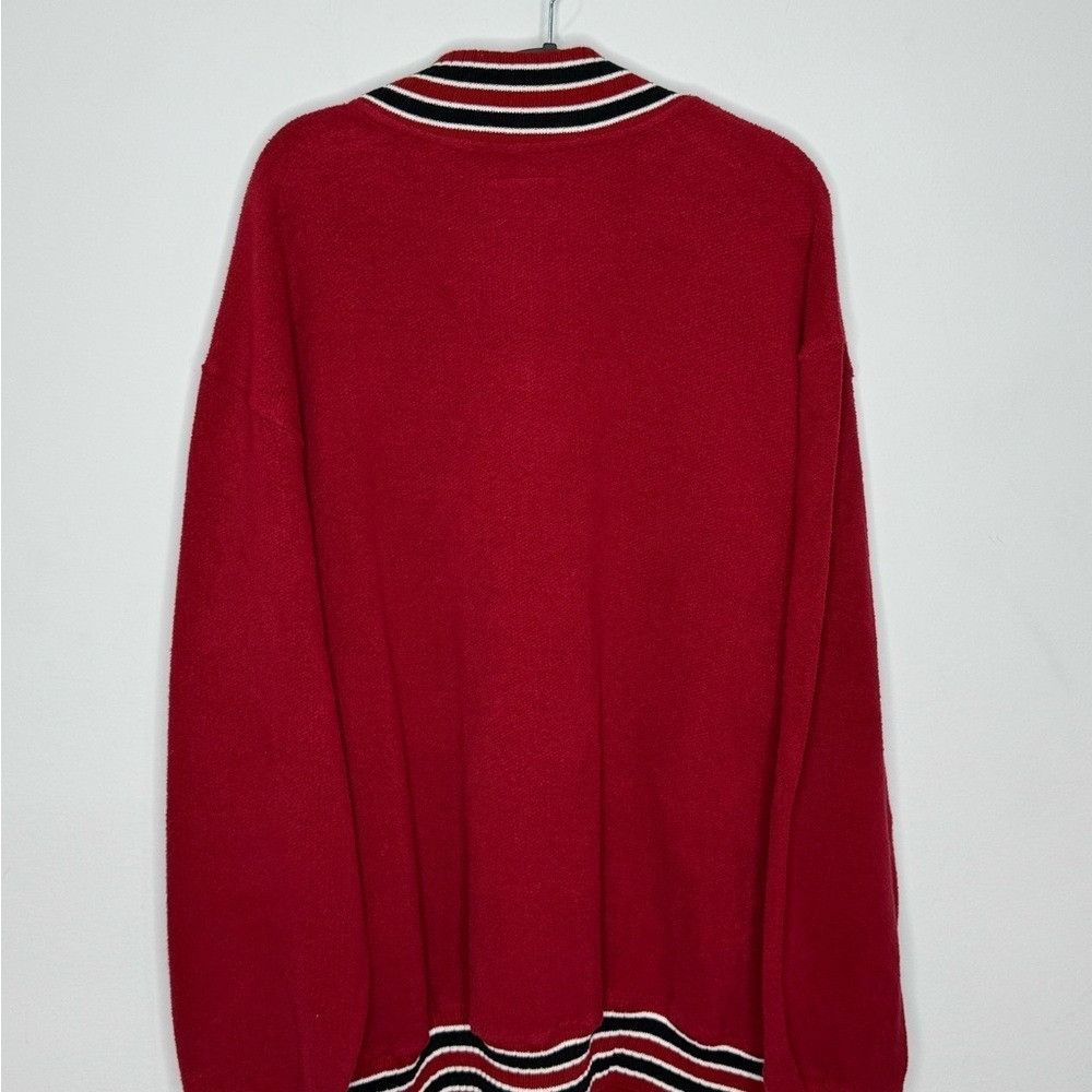 Rhude Rhude Varsity Half-Zip Sweatshirt Red Men’s Size Large Size US L / EU 52-54 / 3 - 7 Thumbnail