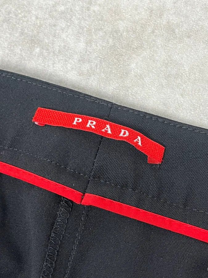 Prada SS2008 Prada Black Tailored Pants Size US 34 / EU 50 - 9 Thumbnail