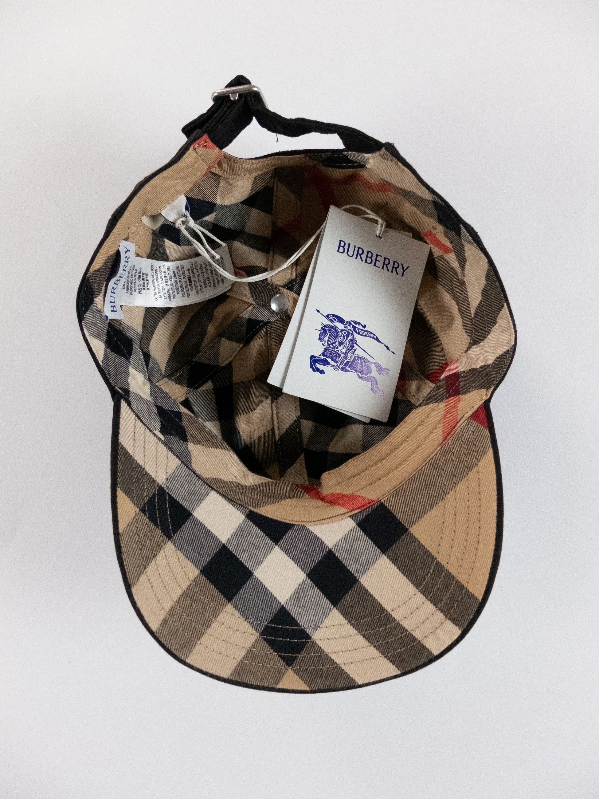 Burberry BURBERRY black baseball cap w IP check details Medium Size ONE SIZE - 10 Thumbnail