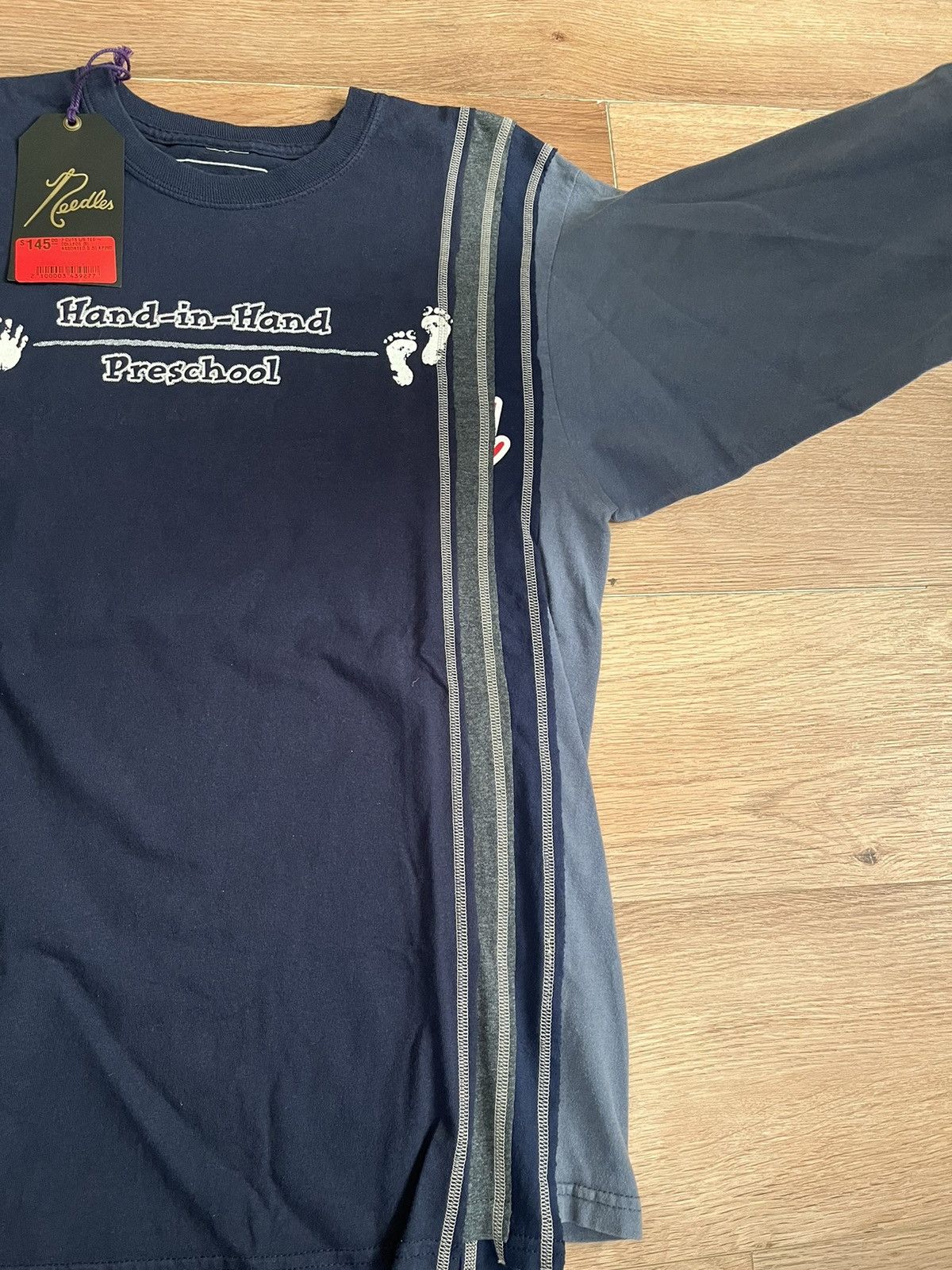 Needles 7 Cut College Long Sleeve Tee Size US S / EU 44-46 / 1 - 4 Thumbnail