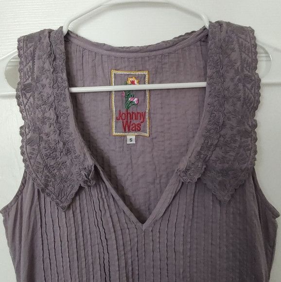 Johnny Was Johnny Was lavender embroidered sleeveless mini dress S Size S / US 4 / IT 40 - 4 Thumbnail