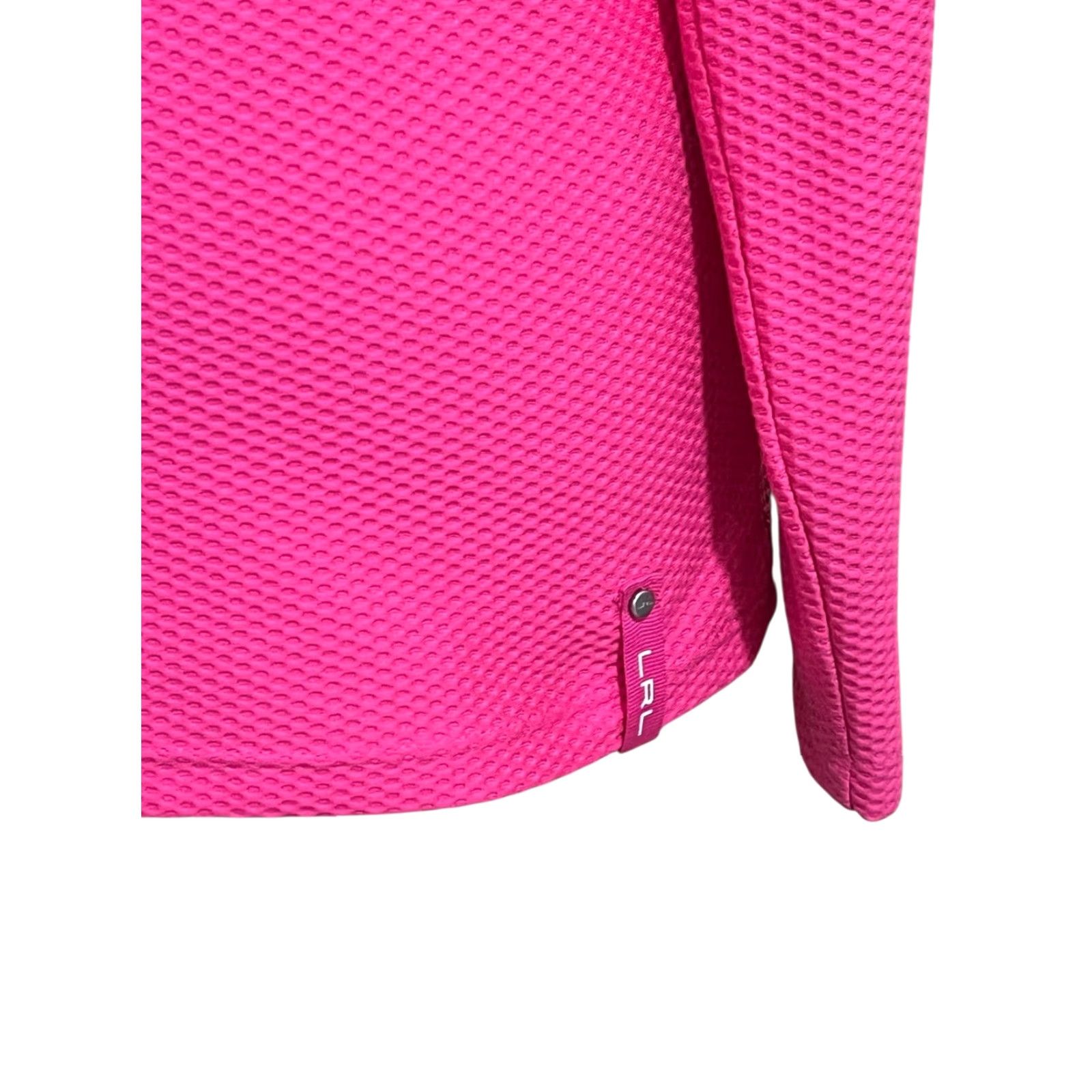 Ralph Lauren Lauren Ralph Lauren Active LRL 1/4 Zip Jacket Womens Medium Pink Performance Top Shirt Size M / US 6-8 / IT 42-44 - 3 Thumbnail