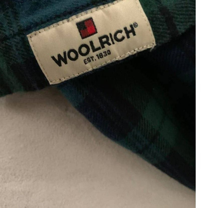 Woolrich Woolen Mills Vintage Woolrich Flannel Button Down Shirt Green/Blue Plaid Size US M / EU 48-50 / 2 - 3 Thumbnail