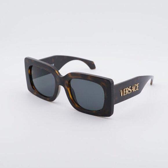 Versace Versace VE4496U 108/87 Sunglasses Havana Square Frame Size ONE SIZE - 1 Thumbnail