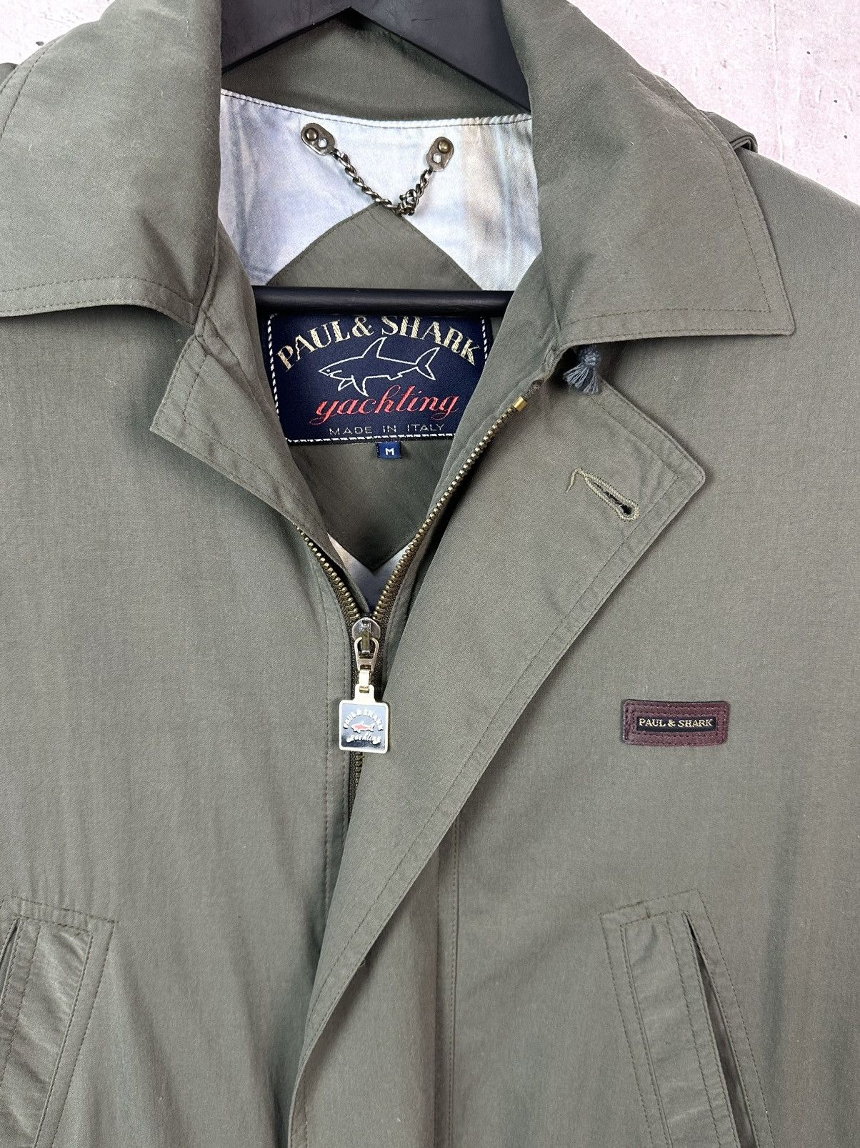 Paul & Shark Paul & Shark Made in Italy Khaki Multipocket Hooded Jacket Size US L / EU 52-54 / 3 - 3 Thumbnail