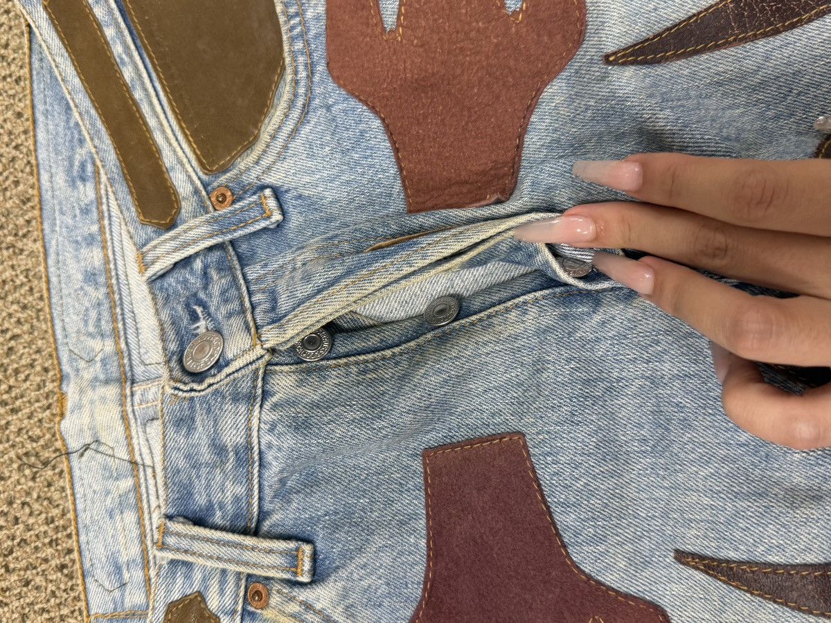 Levi's Vintage Clothing Vintage Levi's Japan 501 Handmade Leather Patch Denim Size US 34 / EU 50 - 7 Thumbnail