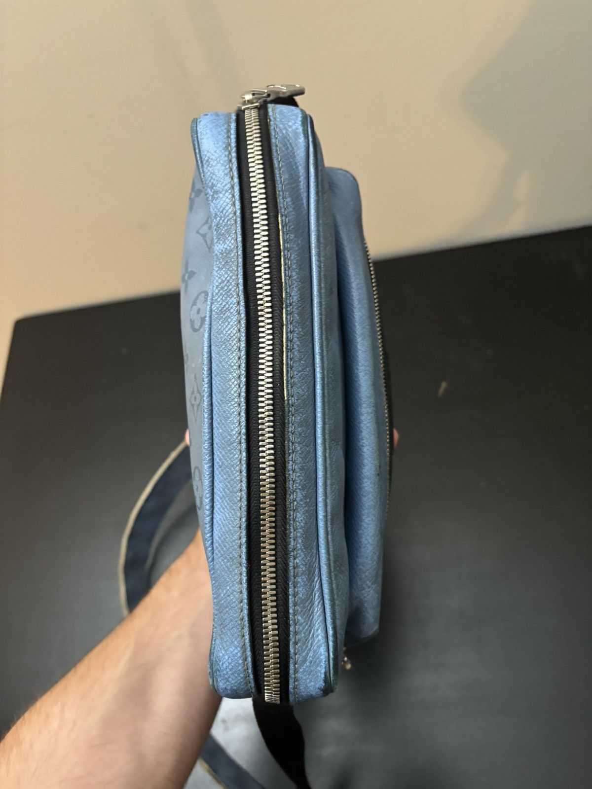 Louis Vuitton Louis Vuitton Taigarama Outdoor Monogram Messenger Bag Blue Size ONE SIZE - 8 Thumbnail
