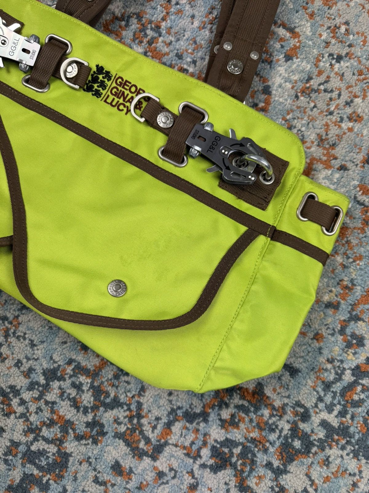 George Gina & Lucy × Vintage Vintage Y2K George Gina & Lucy baggy smith neon green bag Size ONE SIZE - 7 Thumbnail