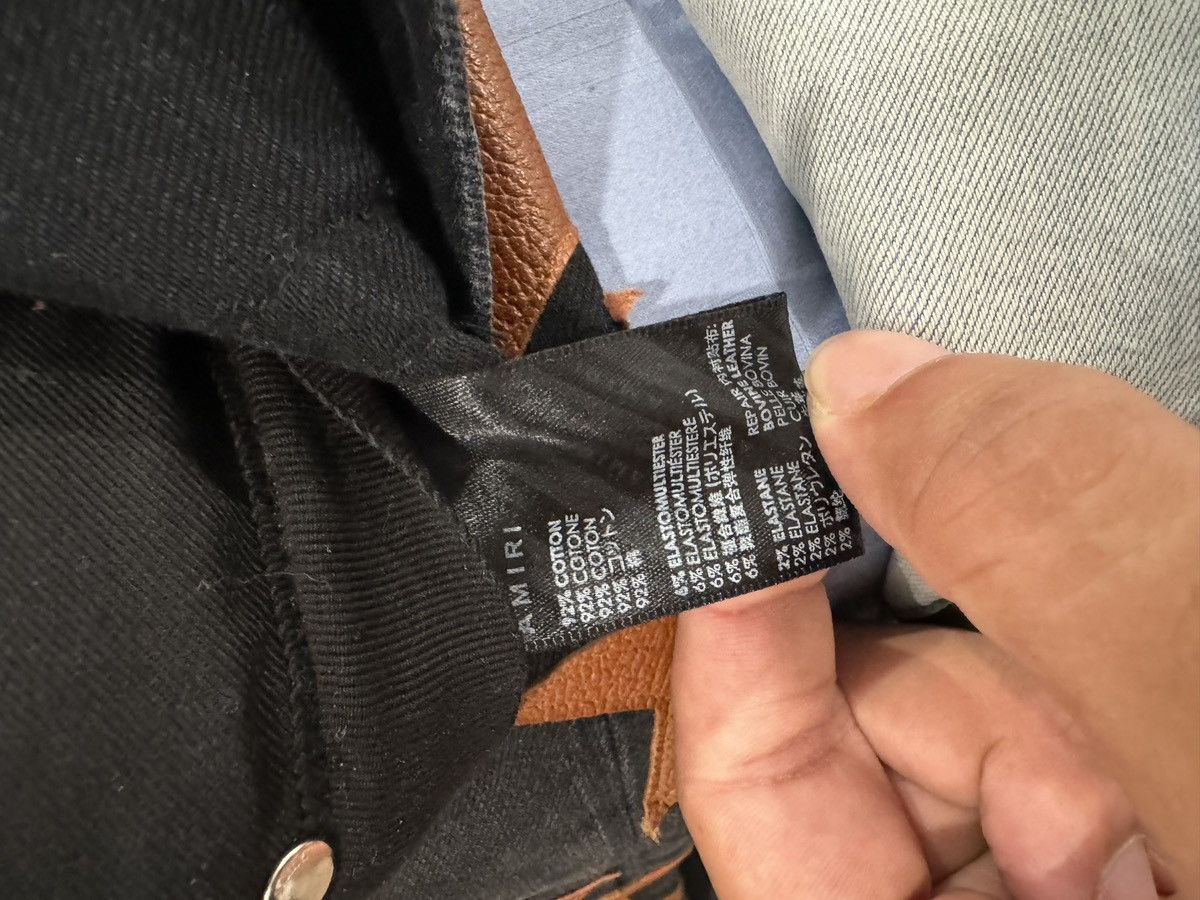 Amiri AMIRI Chemist Leather Stars Jean Orange / Black size 32 Size US 32 / EU 48 - 10 Thumbnail