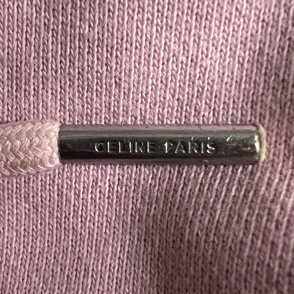Celine Celine Hood Logo Loose Hoodie Light Rose Black Size US XS / EU 42 / 0 - 3 Thumbnail