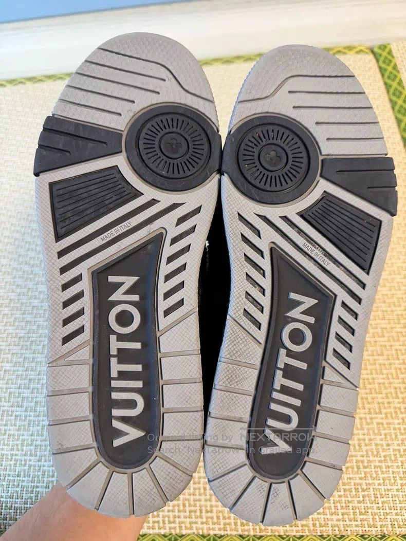 Louis Vuitton Louis Vuitton Black Sabotage Denim Full Print Skateboard S Size US 7 / EU 40 - 8 Thumbnail