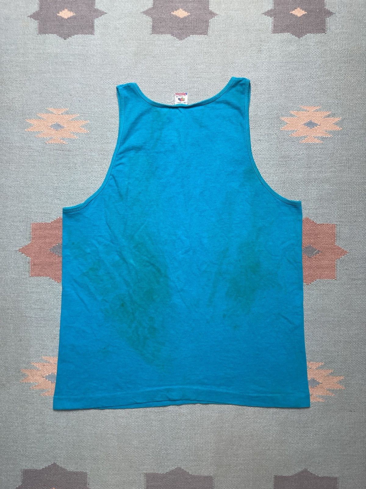 Fruit Of The Loom × Vintage 90s tank top shirt fruit of the loom stained grunge beach XL Size US XL / EU 56 / 4 - 7 Thumbnail