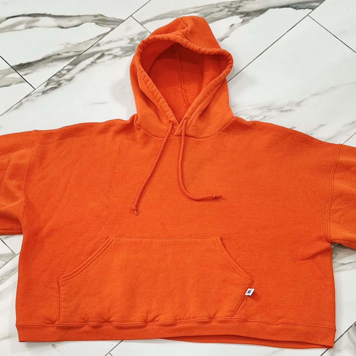 Russell Athletic × Vintage VINTAGE ORANGE RUSSELL ATHLETIC HOODIE! Size US XL / EU 56 / 4 - 5 Thumbnail