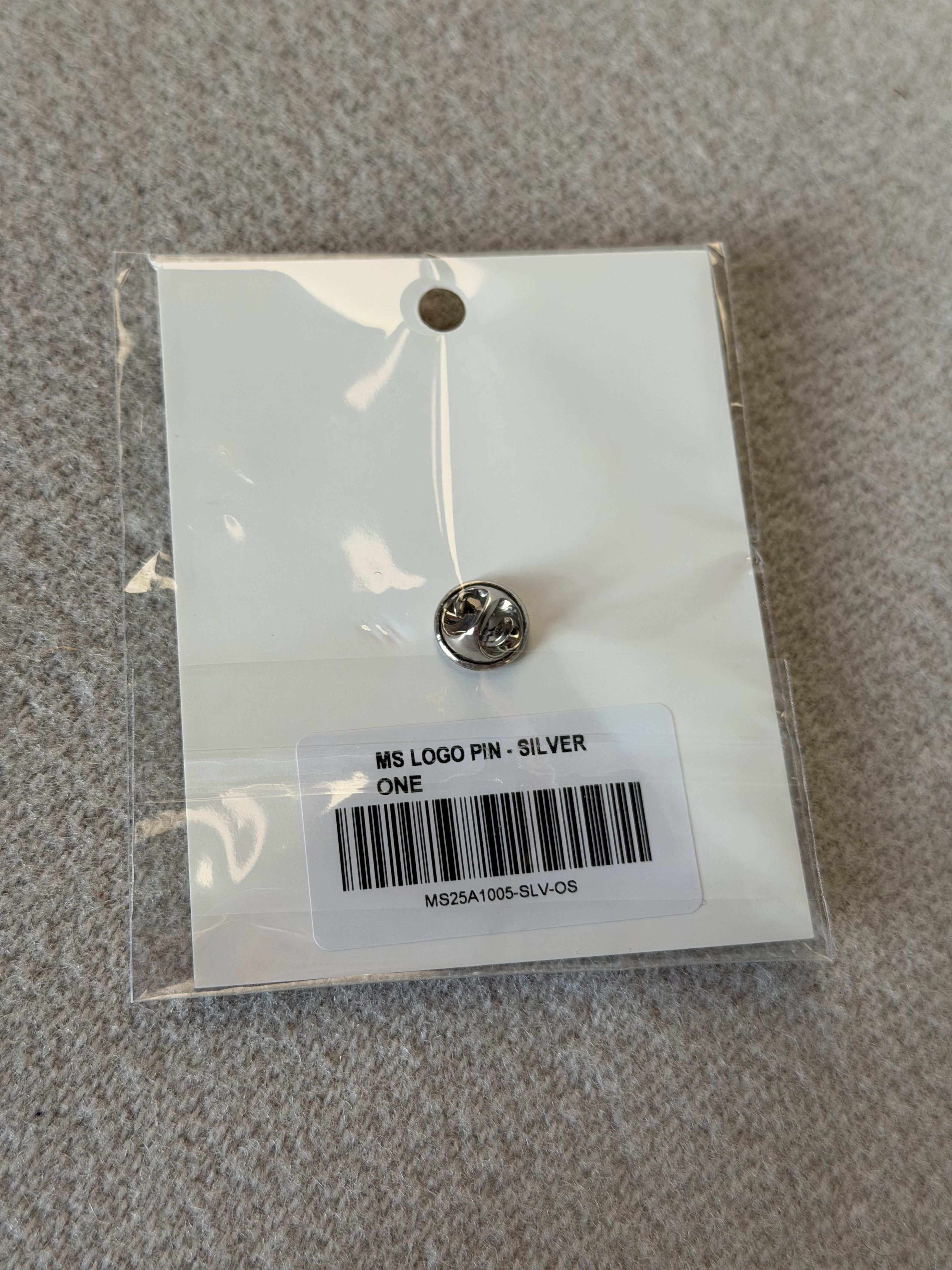 Golf Wang Golf Wang Marty Supreme MS Logo Pin in Silver Size ONE SIZE - 3 Thumbnail