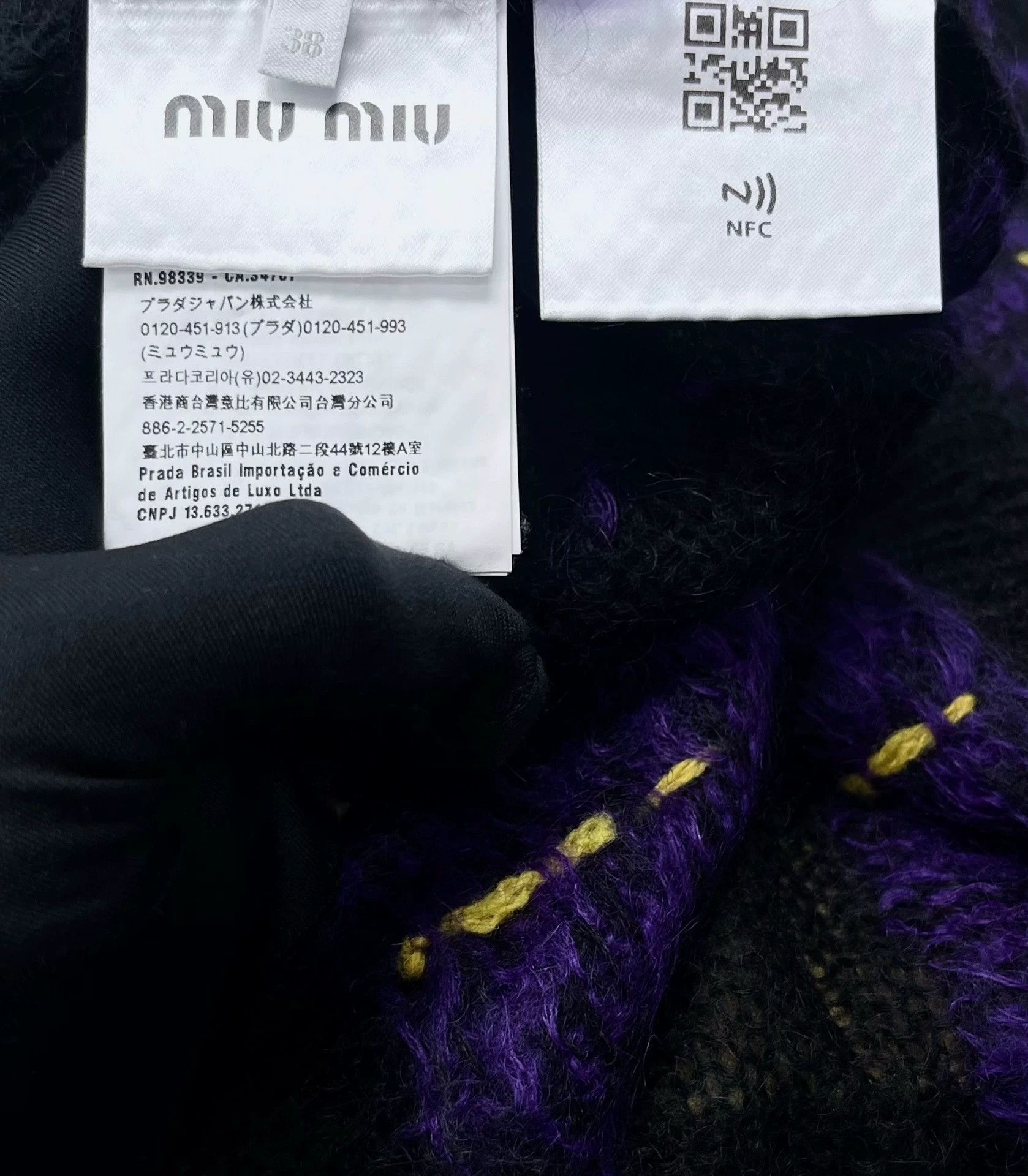 Miu Miu Miu Miu Mohair Plaid Cardigan Size US S / EU 44-46 / 1 - 3 Thumbnail