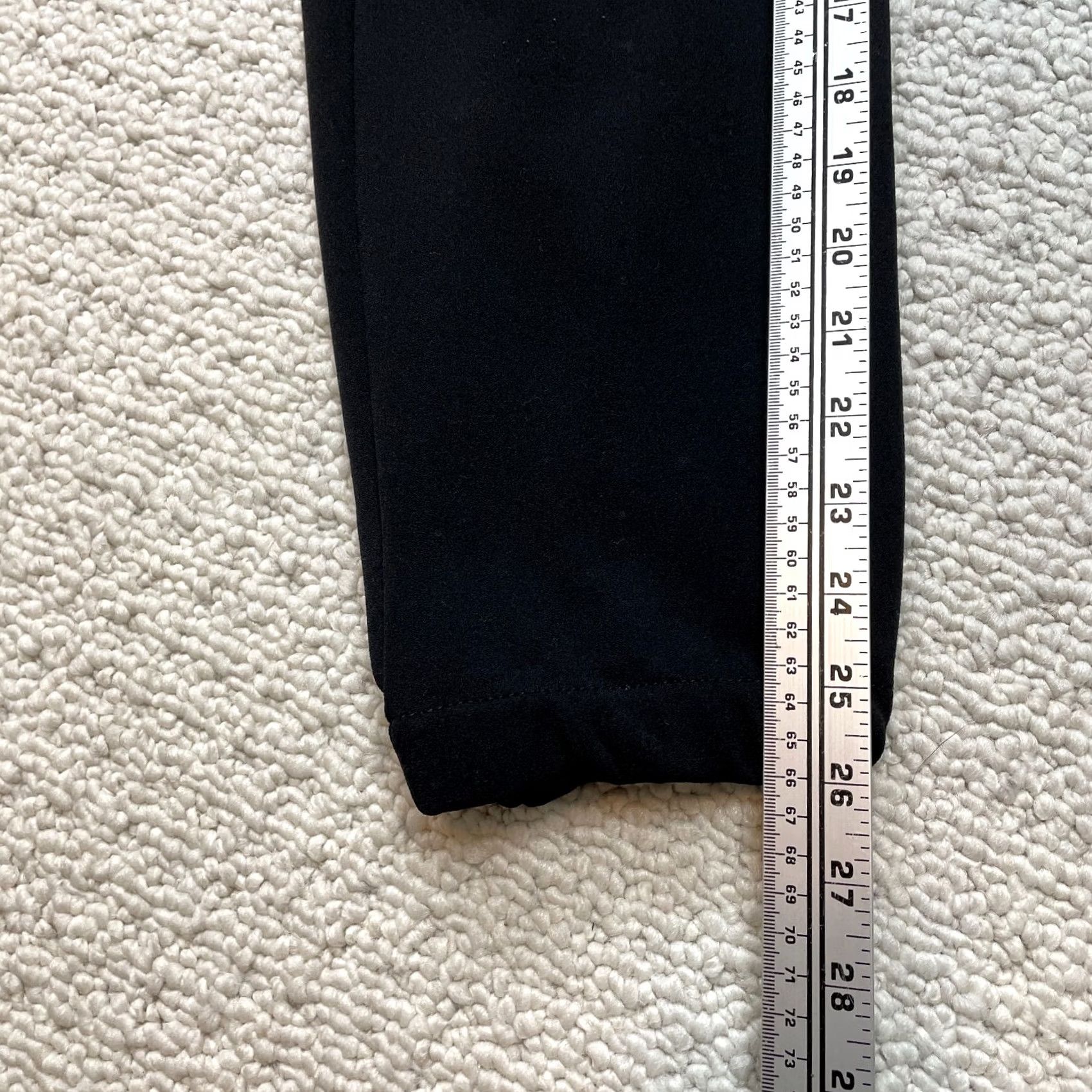 Vintage VINTAGE? No, Stella Luce Cropped Pants Womens XL Black Stretch Polyester Pockets Size 29" - 3 Thumbnail