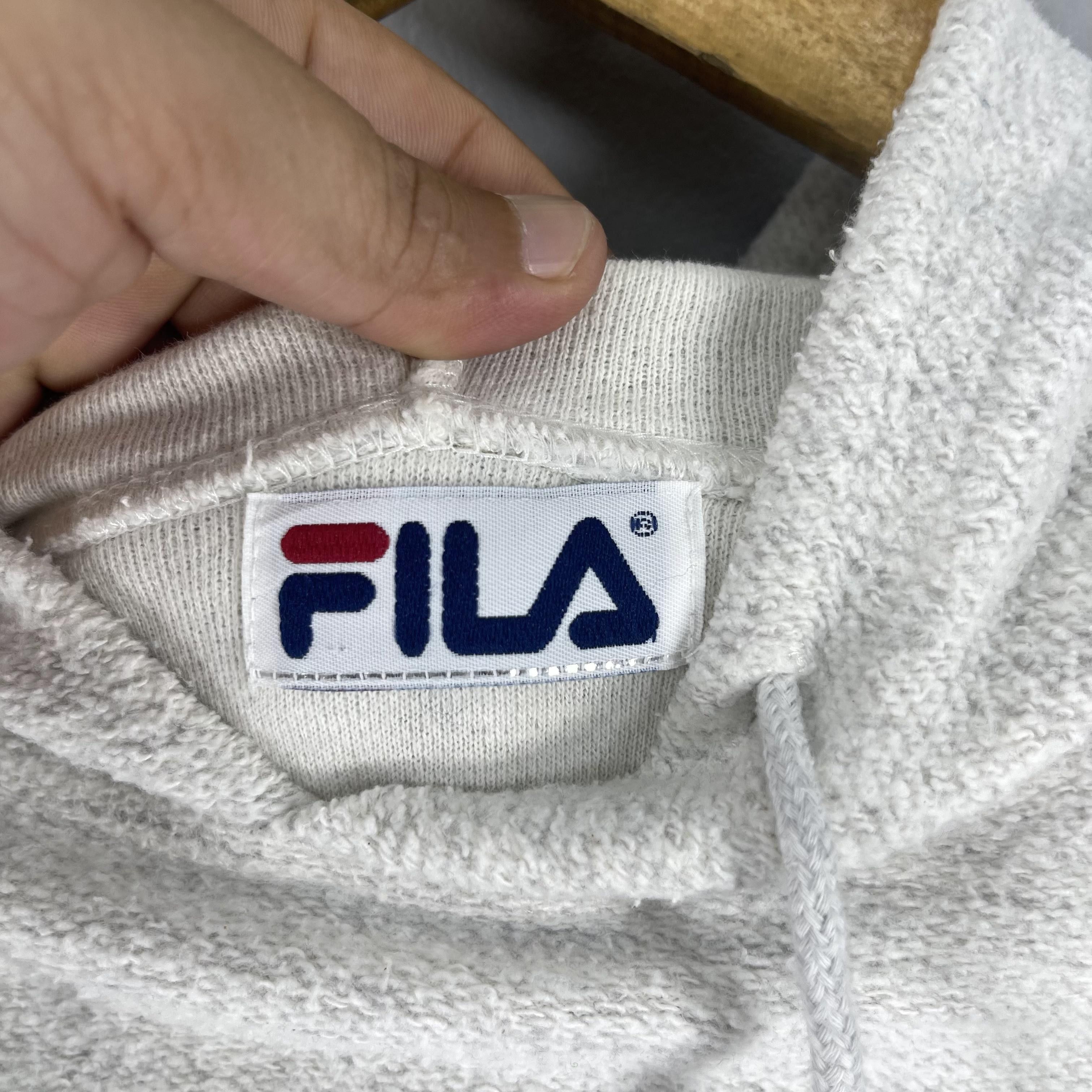 Fila Vintage FILA Big Logo Spellout Embroidery Pullover Hoodie Size US M / EU 48-50 / 2 - 4 Thumbnail