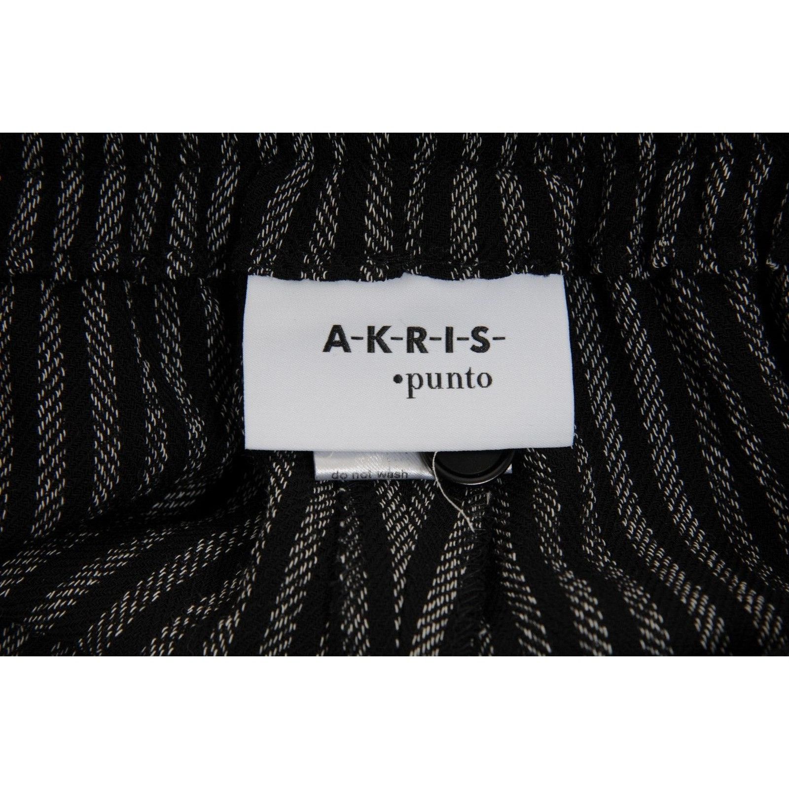 Akris Akris Punto Striped Pants Grey Wool Viscose Size 30" / US 8 / IT 44 - 8 Thumbnail