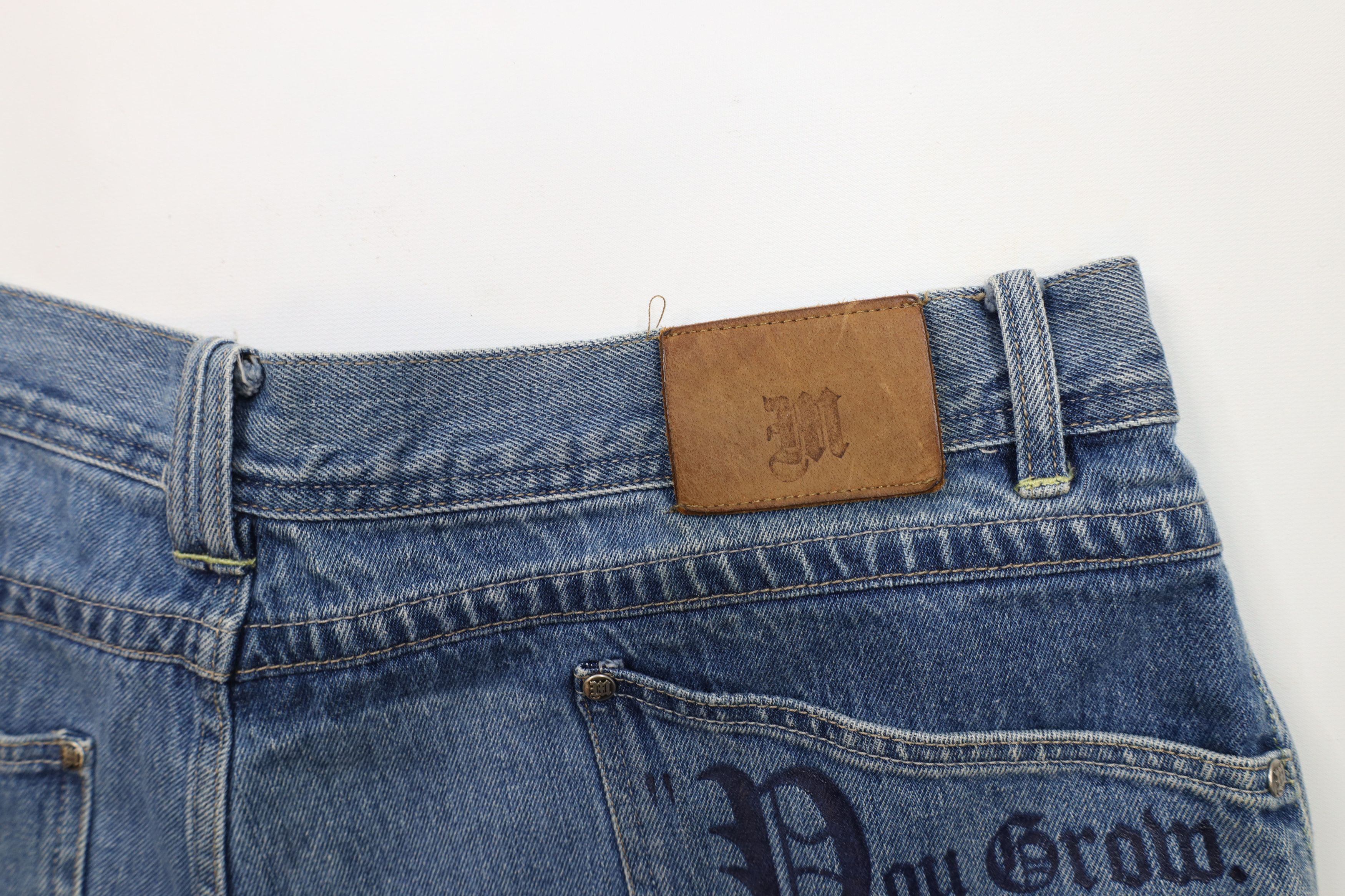 Vintage Vintage Y2K Makaveli 2Pac Tupac Shakur Baggy Denim Shorts Size US 40 / EU 56 - 14 Thumbnail