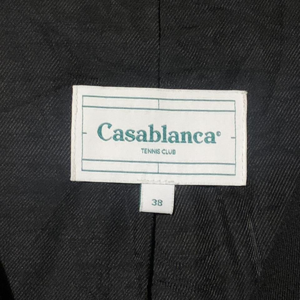 Casablanca Black Casablanca Sports Cropped Wool Tailoring Jacket Size S / US 4 / IT 40 - 6 Thumbnail