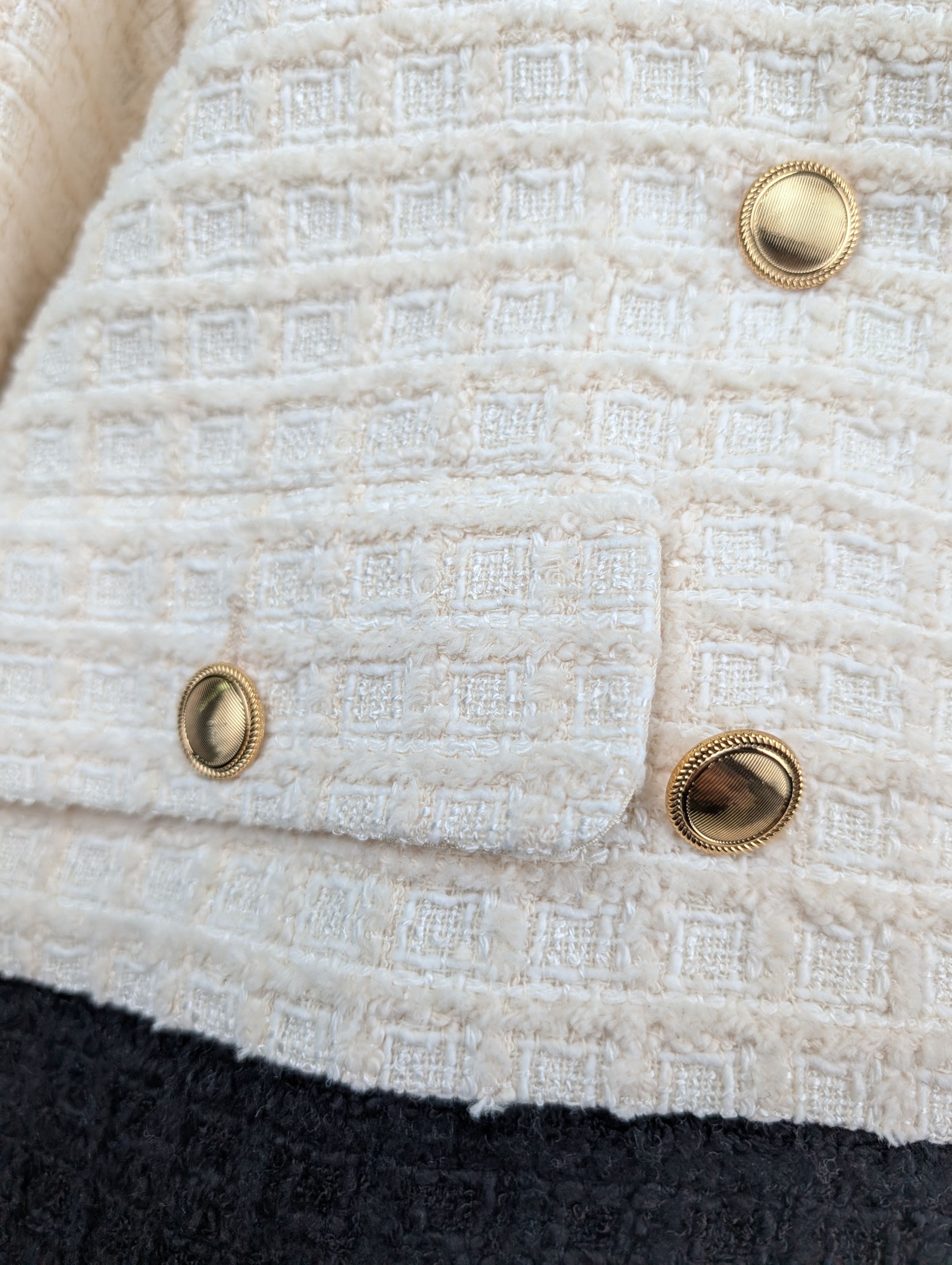 Gucci Gucci Black And White Tweed Jacket Size XS / US 0-2 / IT 36-38 - 4 Thumbnail