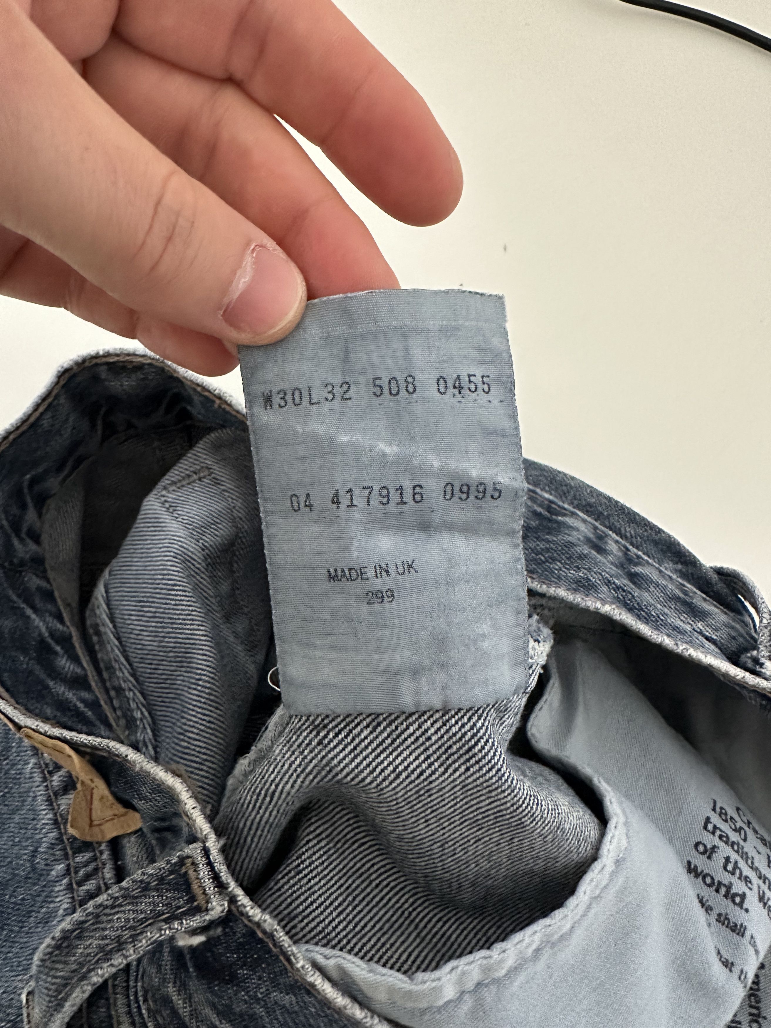 Levi's Vintage Clothing Levi's 508 Vintage Stonewashed Denim Jeans W30L32 Made In UK Size US 30 / EU 46 - 5 Thumbnail